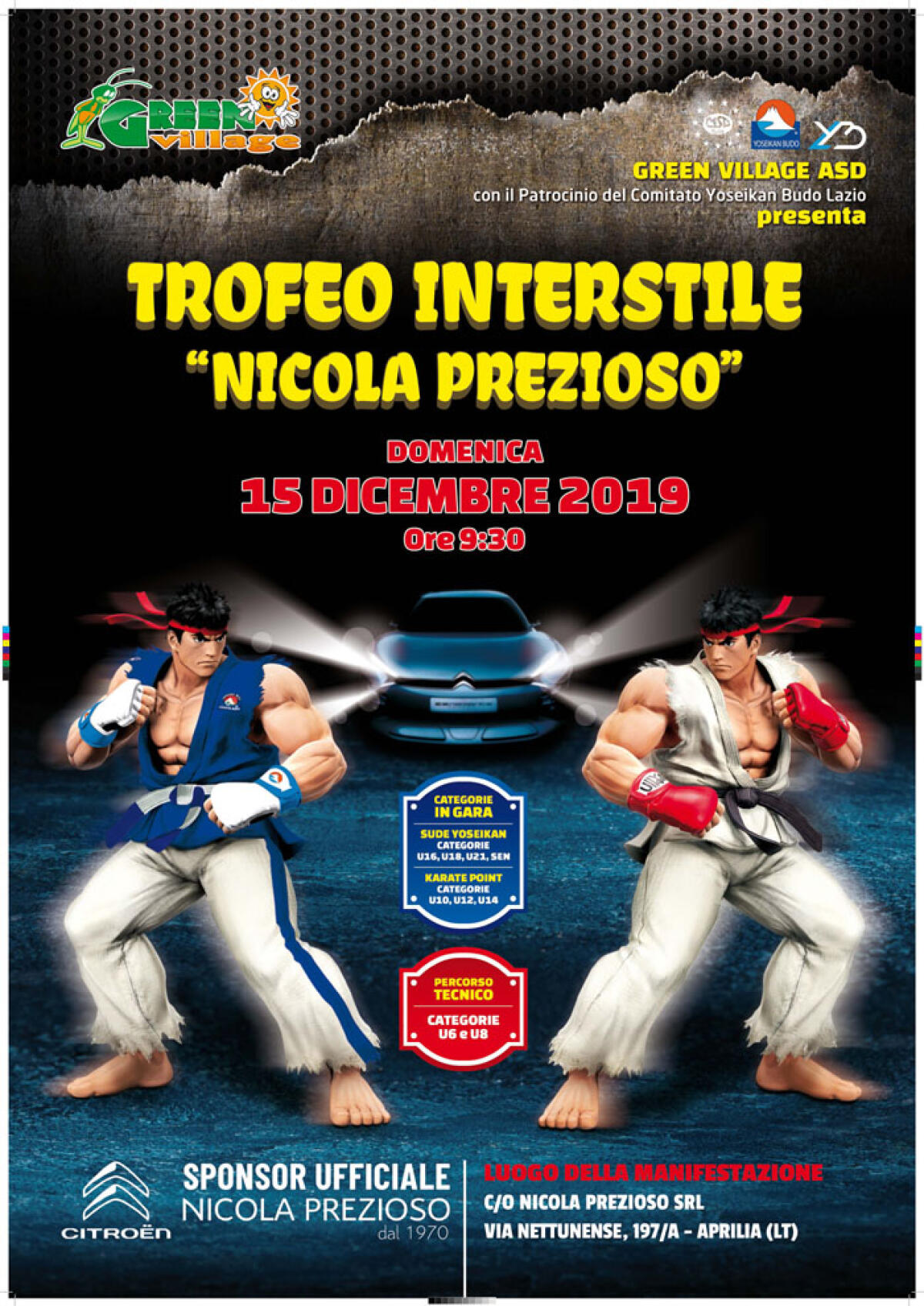 Torneo di arti marziali miste domenica 15 Dicembre alla “Concessionaria Nicola Prezioso” di Aprilia, sulla Nettunense. - 
