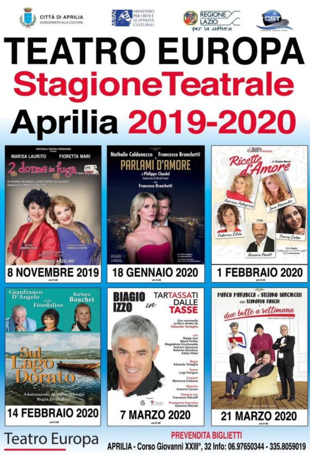Questo sabato al Teatro Europa di Aprilia lo spettacolo “Ricette d’Amore” di Cinzia Berni. - 