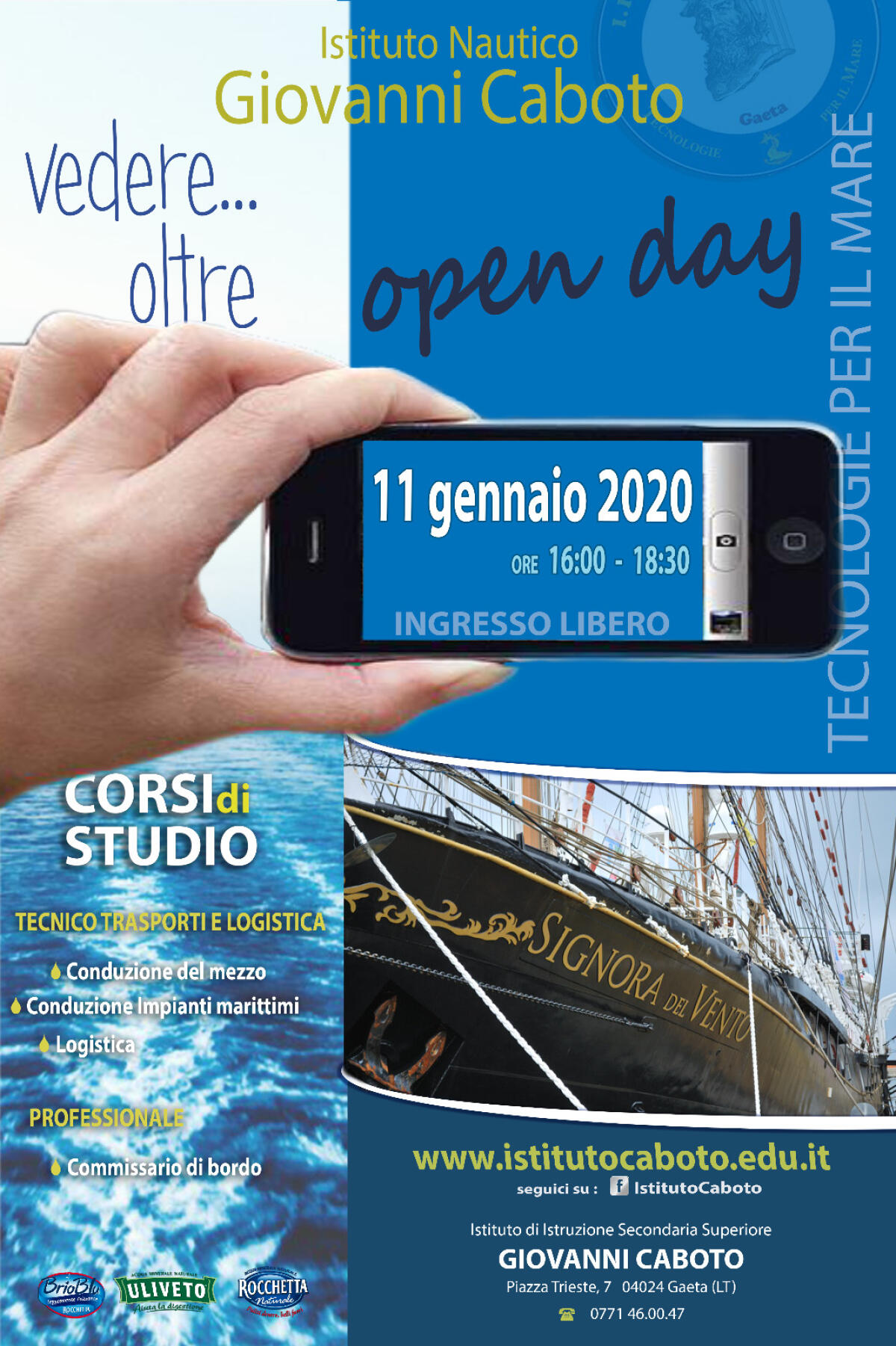 “Vedere… oltre”: oggi nuovo Open Day all’Istituto Nautico “Caboto” di Gaeta. - 