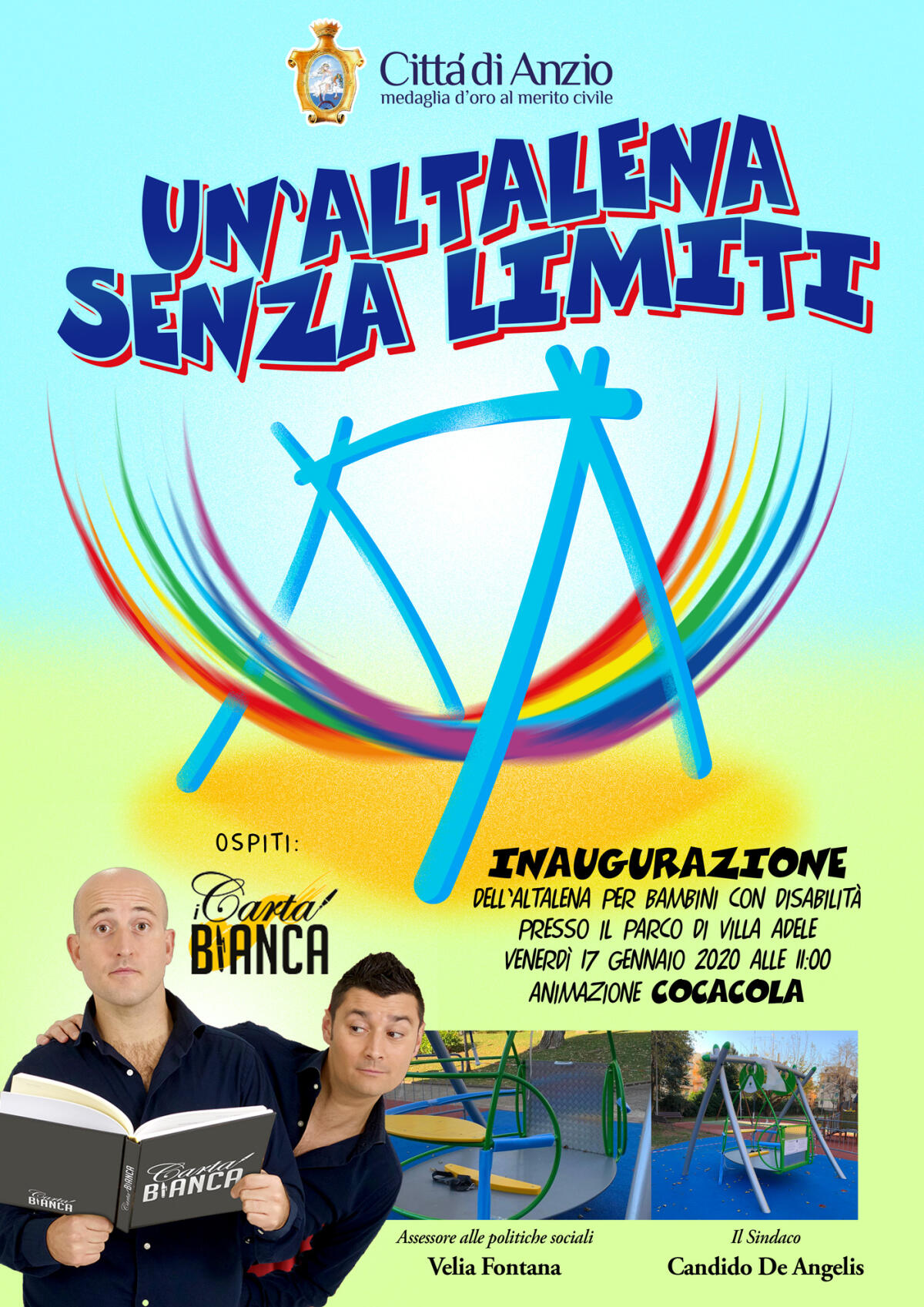 Anzio, tutto pronto per la nuova altalena senza limiti - 