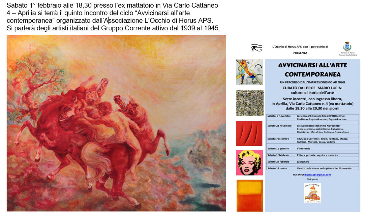 "Avvicinarsi all'arte contemporanea", quinto incontro all'ex Mattatoio di Aprilia - 