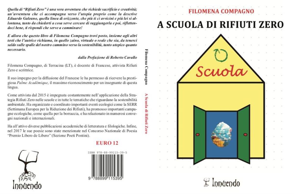 Oggi a Terracina la presentazione del libro “A Scuola di Rifiuti Zero” della docente Filomena Compagno. - 