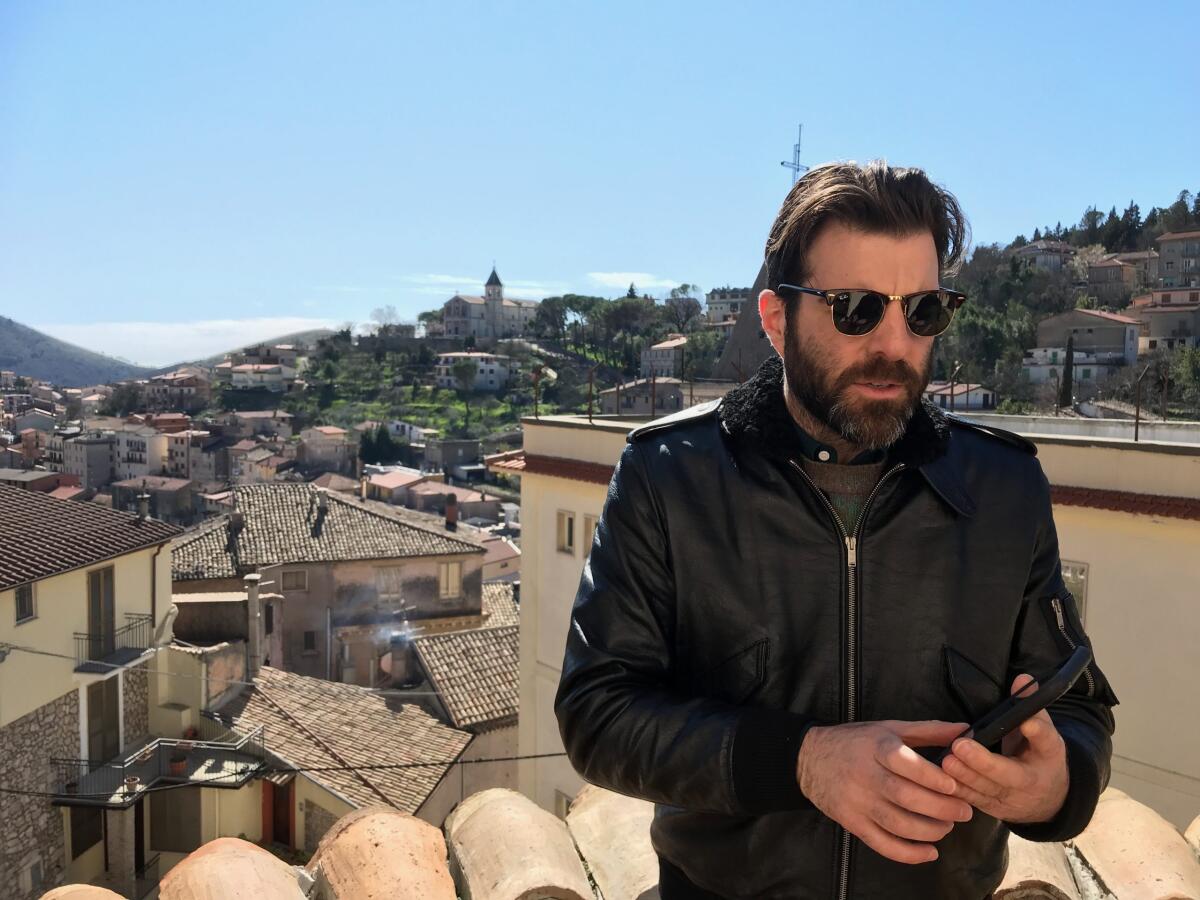 La star di Hollywood Zachary Quinto a Lenola, borgo delle sue origini  VIDEO - 