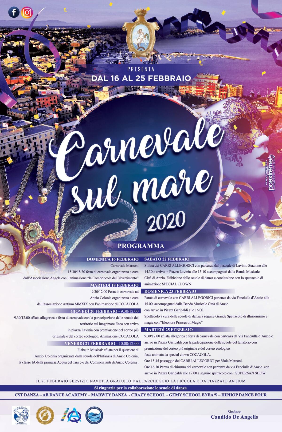 Carnevale sul Mare ad Anzio, si inizia questa domenica - 