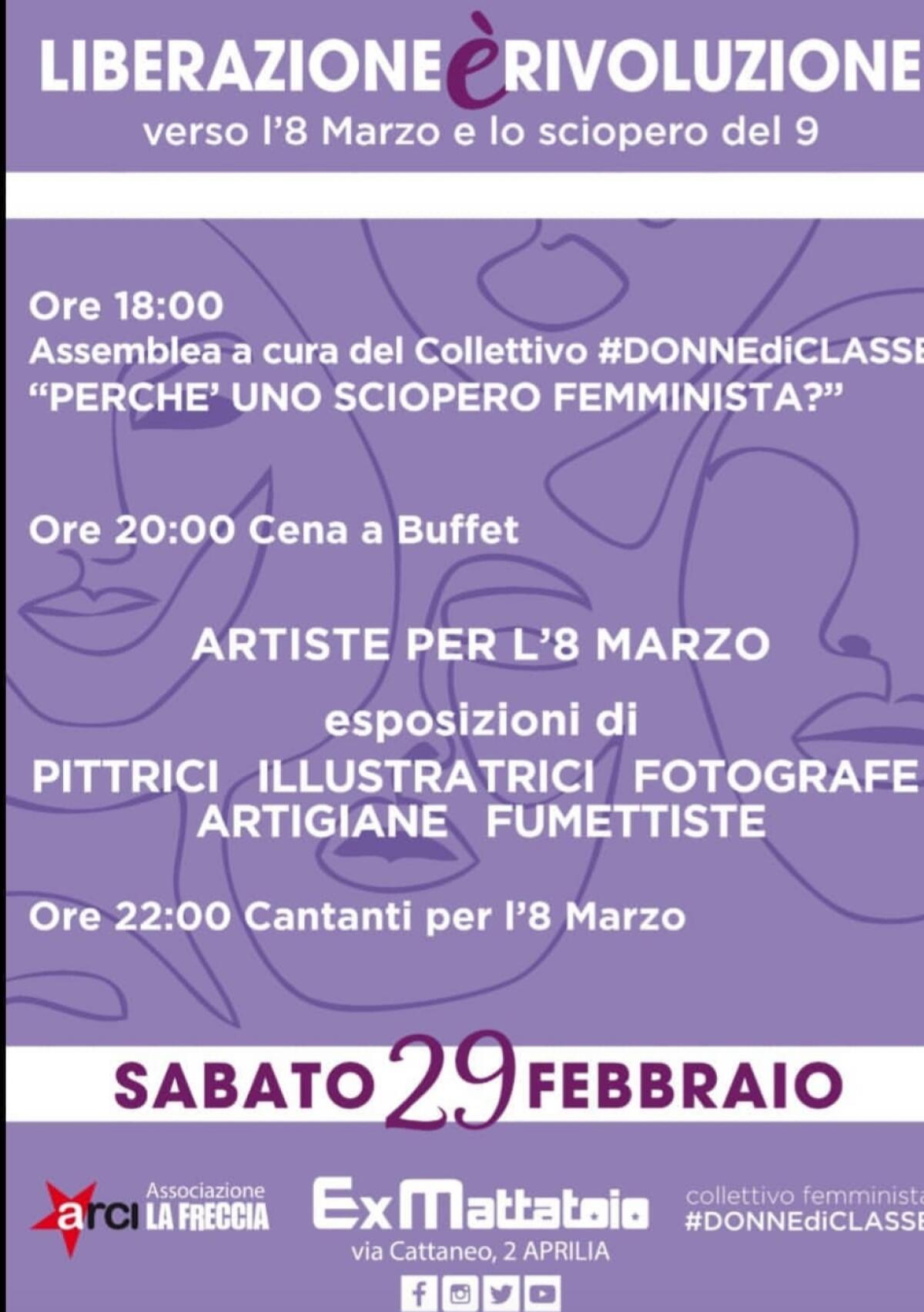 All'ex Mattatoio di Aprilia l'assemblea del collettivo #DonnediClasse - 