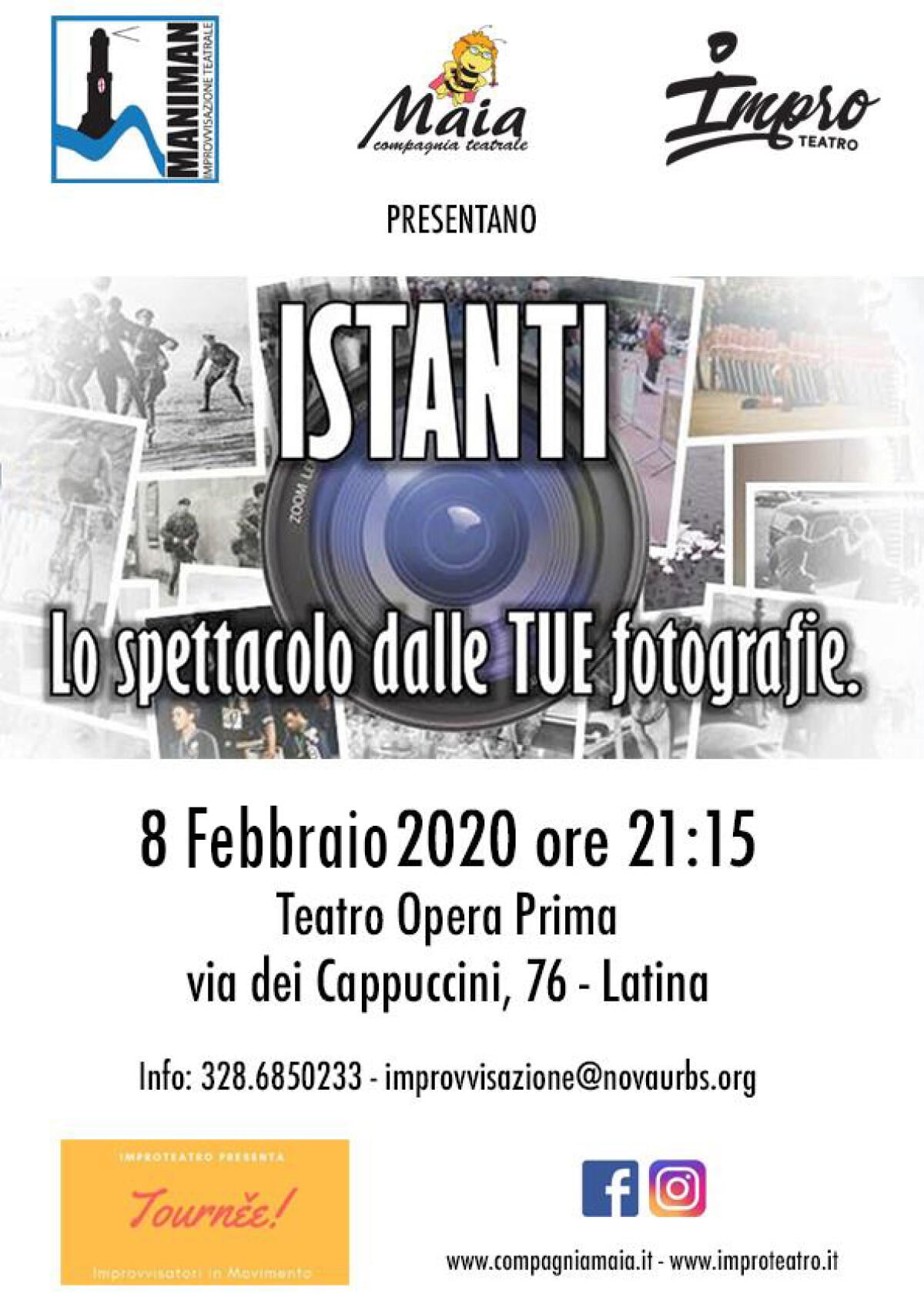 Improvvisazione teatrale: questo ssbato a Latina lo spettacolo “Istanti”. - 
