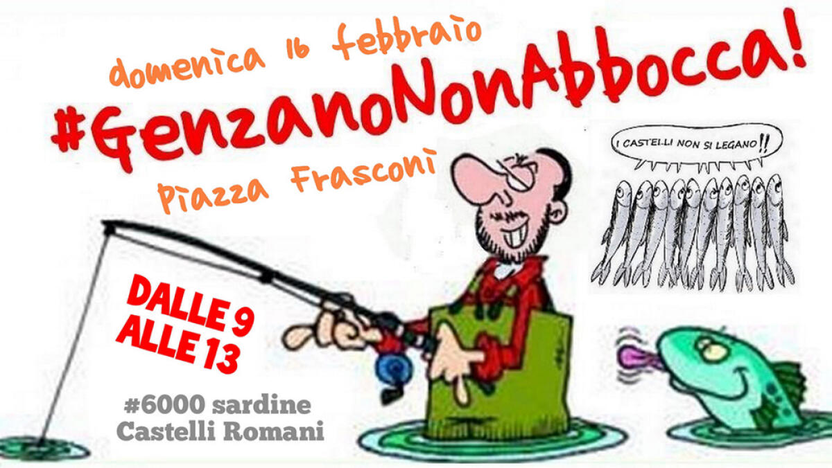 Le Sardine dei Castelli Romani organizzano un flash mob contro Salvini - 