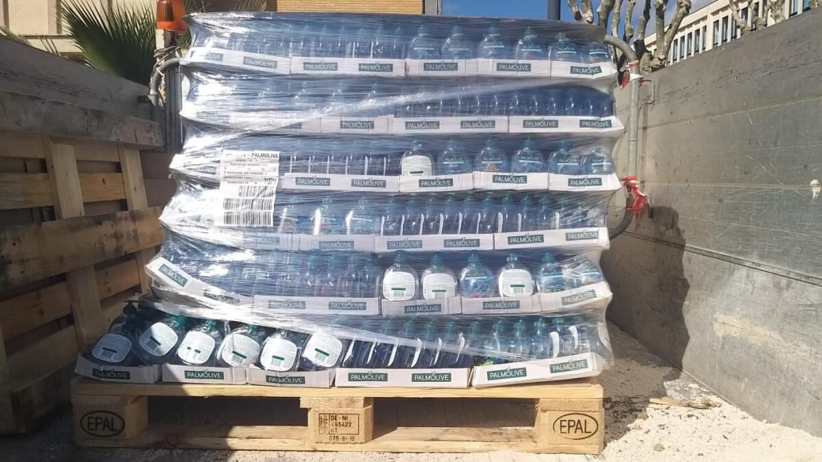 Anzio, la Palmolive dona prodotti per l'igiene personale - 