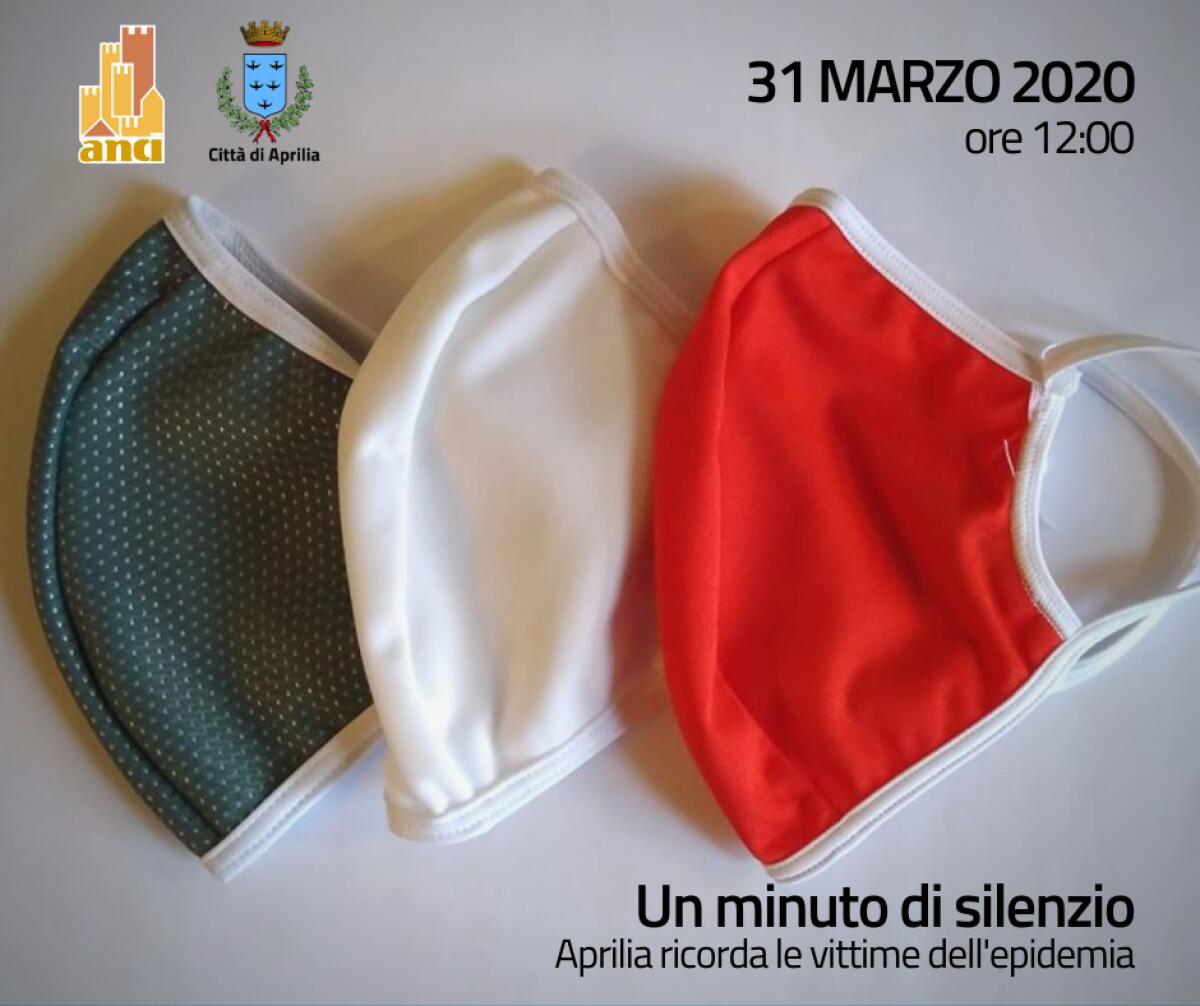 Minuto di silenzio e bandiere a mezz'asta oggi anche ad Aprilia e Nettuno per le vittime del Coronavirus. - 