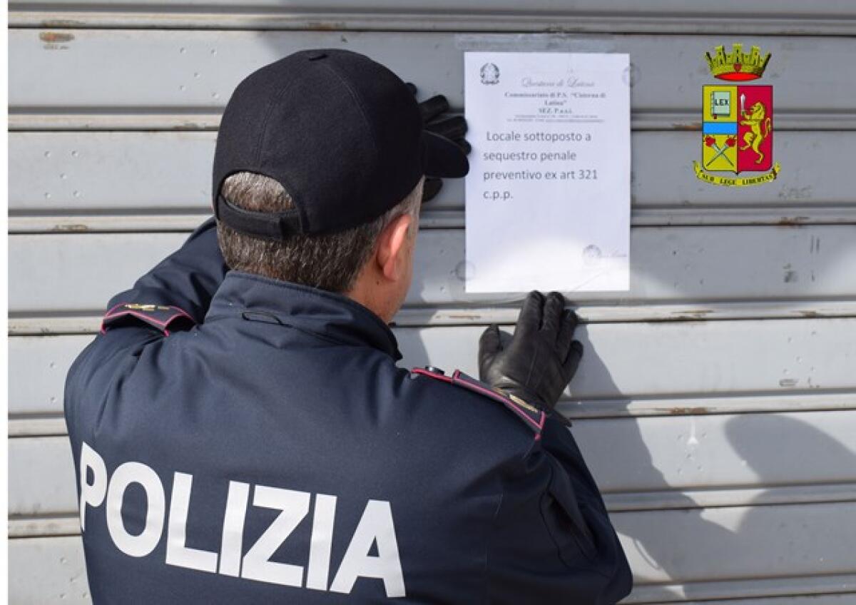 Vìola le misure per contrastare l’epidemia da Coronavirus: la Polizia denuncia il titolare e sequestra un bar a Cisterna. - 