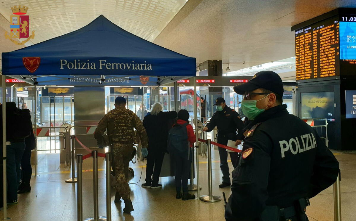 Nuovi controlli della Polfer presso le stazioni ferroviarie del Lazio e a bordo treno. - 