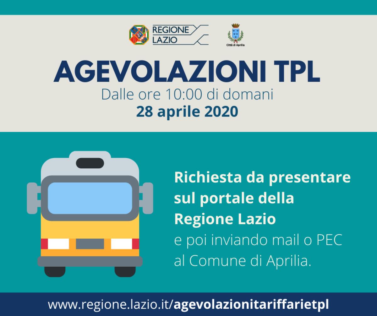 APRILIA - Da oggi è possibile richiedere alla Regione agevolazioni tariffarie TPL. Recupero, invece, per mensilità del trasporto scolastico. - 