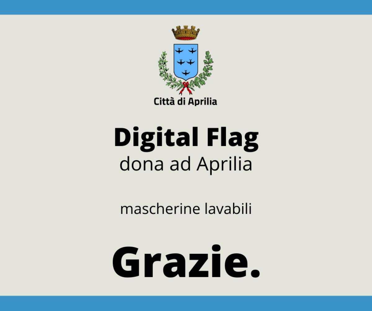 L’azienda apriliana “Digital Flag” dona 200 mascherine al Comune di Aprilia. - 