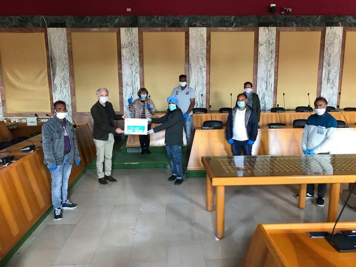 La comunità indiana di Borgo San Donato e Borgo Grappa dona per il fondo "Latina per Latina" - 