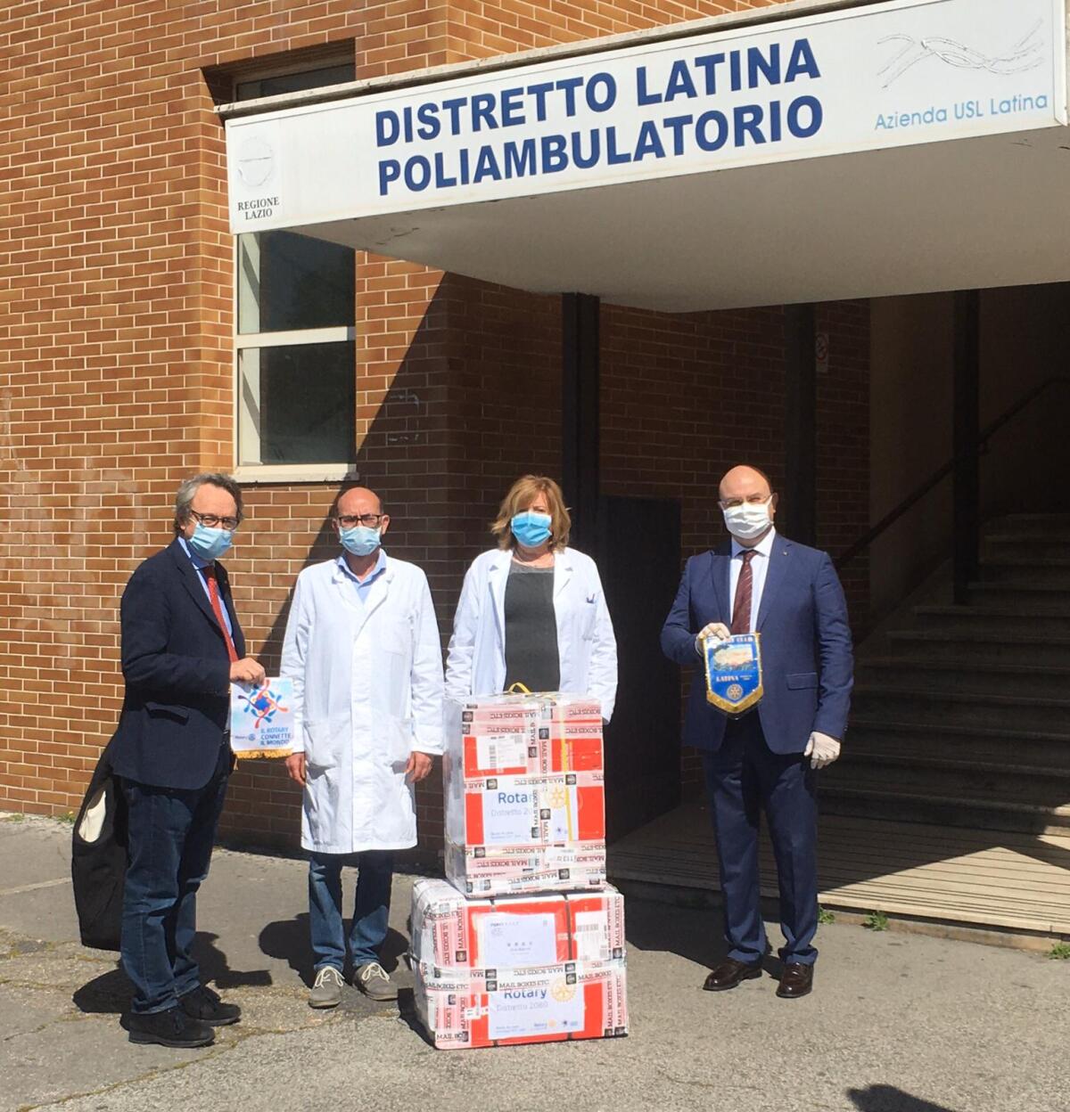 Il Rotary Club Latina dona 5 mila mascherine alla Asl - 