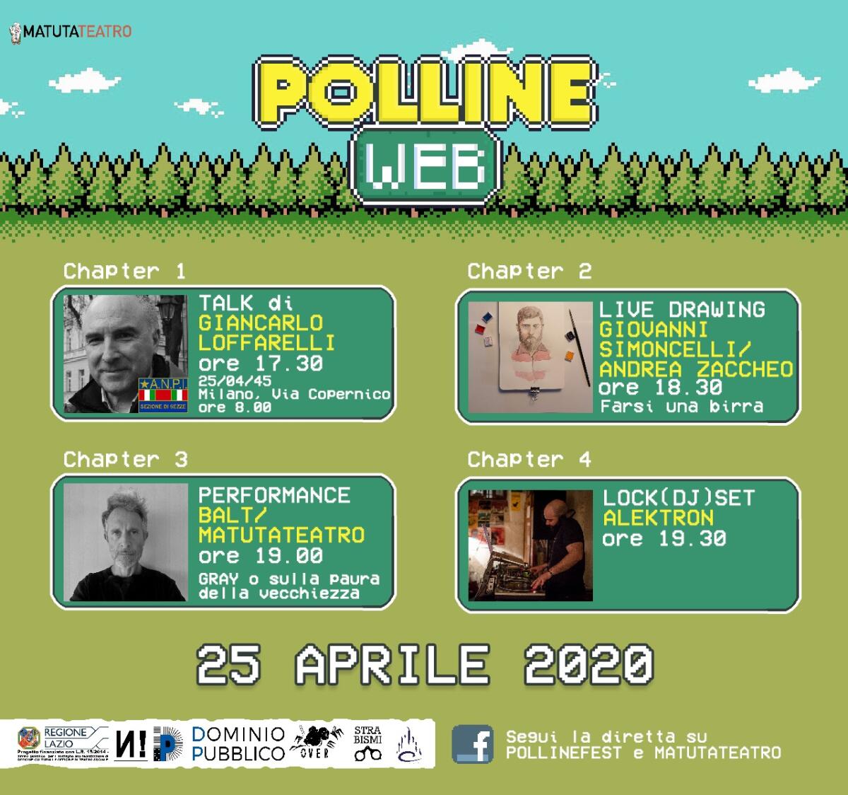 Teatro, nasce PollineWeb: il 25 aprile si fa festa con piccoli eventi online - 