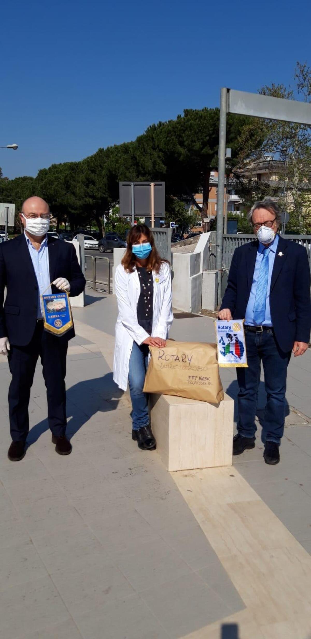 Il Rotary Club Latina dona mascherine all'ospedale Goretti - 