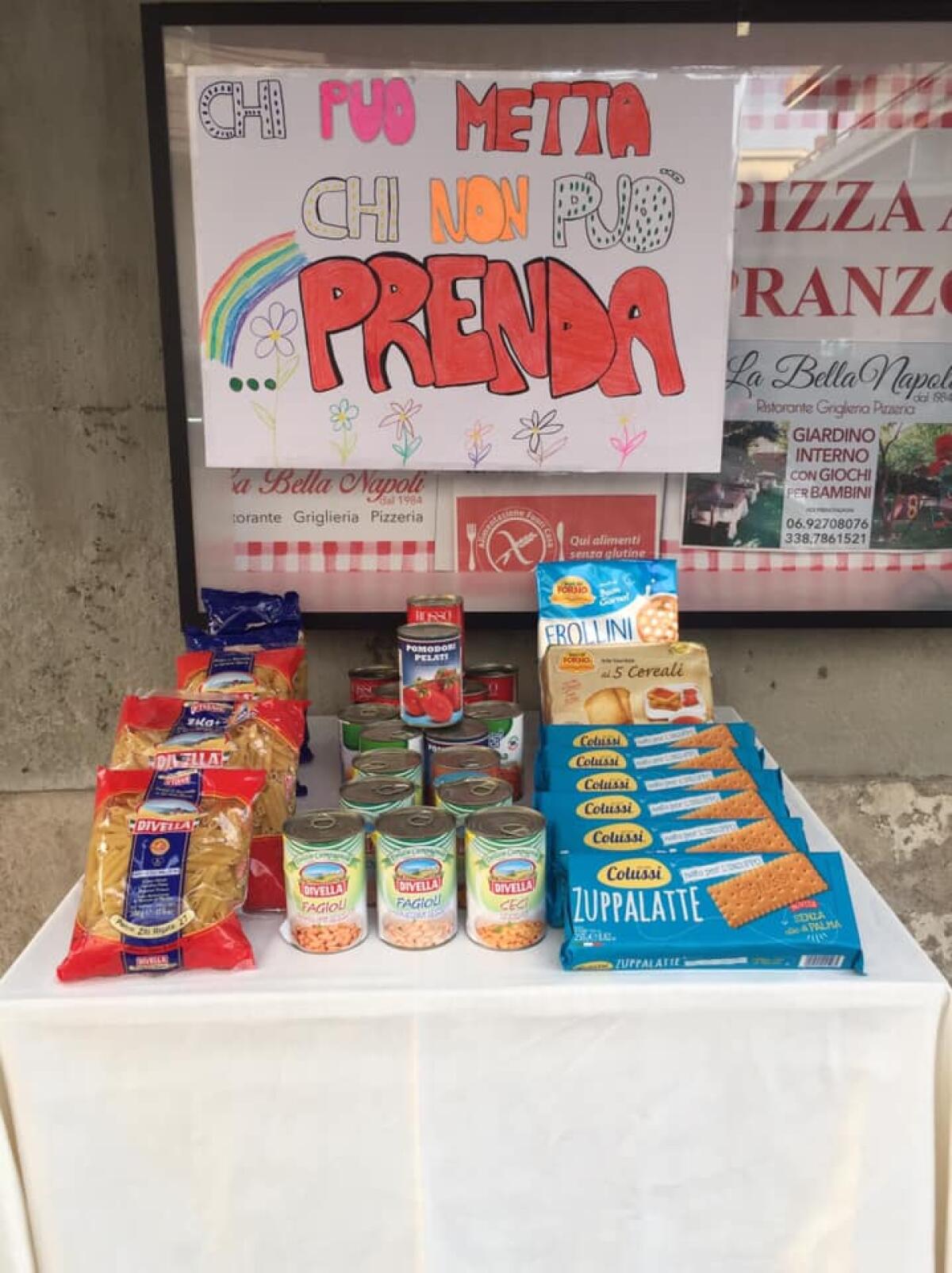 “Chi può metta, chi non può prenda”: lodevole iniziativa del ristorante “La Bella Napoli” di Aprilia. - 