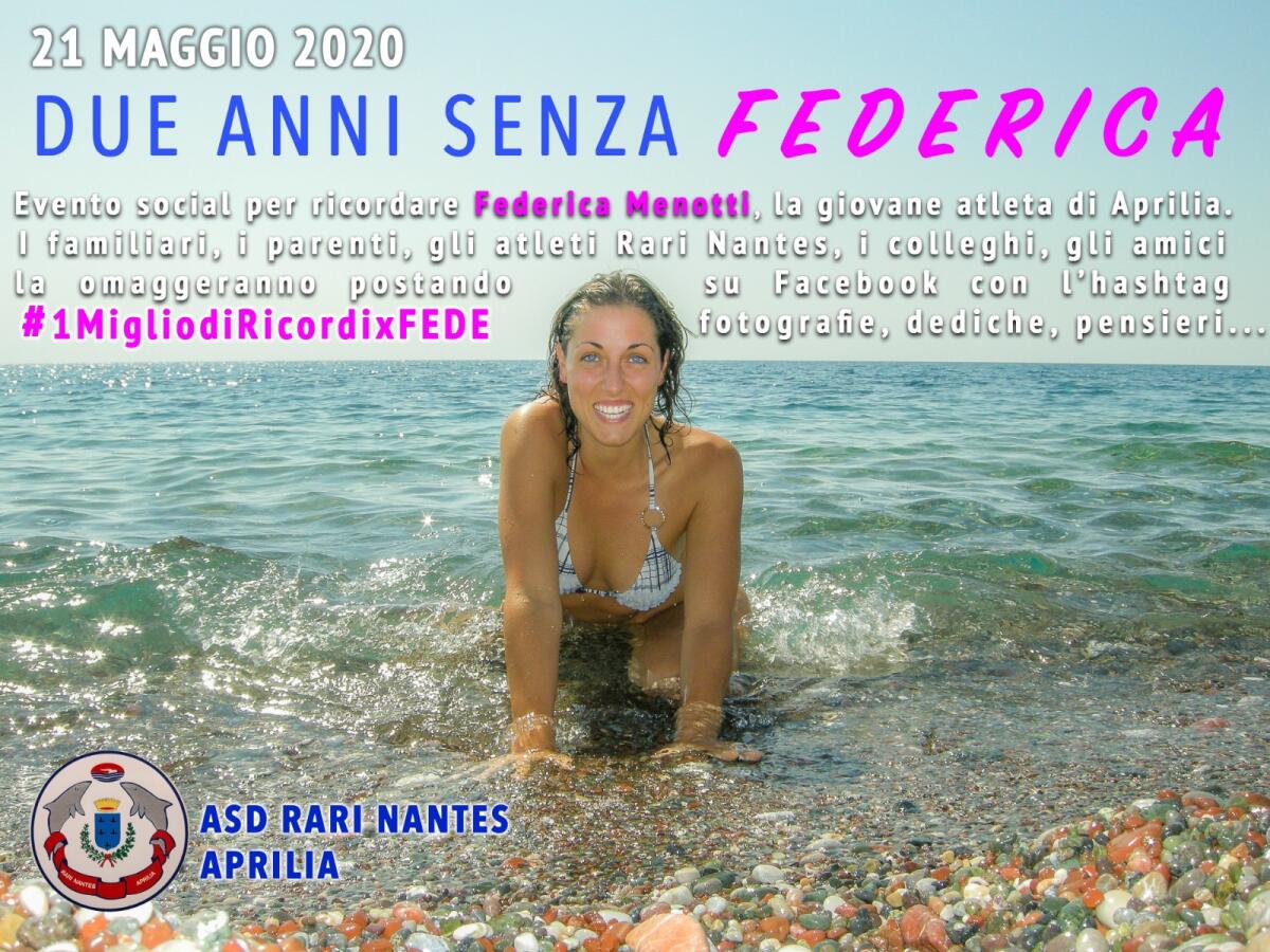 Ad Aprilia, il prossimo 21 maggio, un evento social per ricordare l’atleta Federica Menotti. - 
