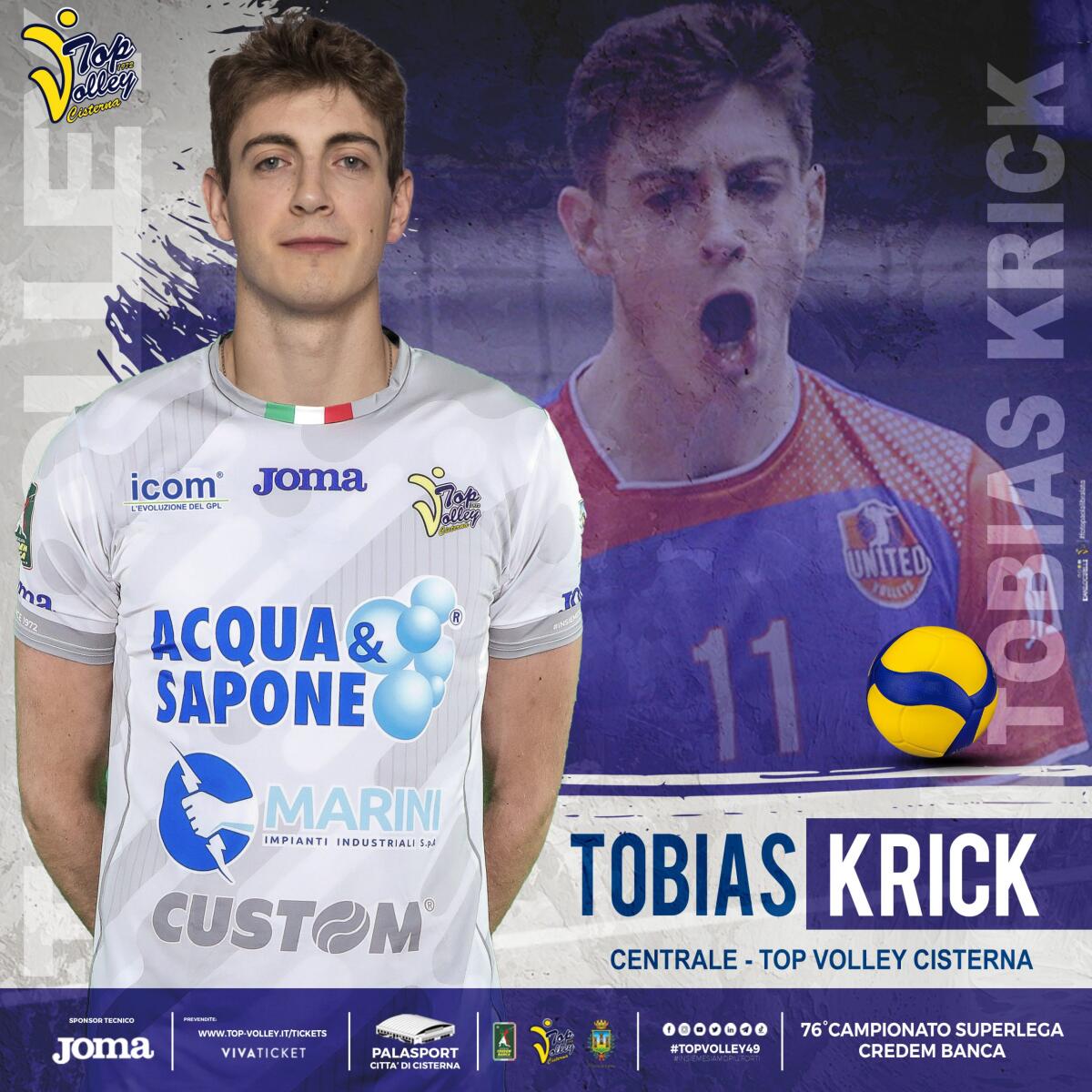 Alla Top Volley Cisterna arriva Tobias Krick, il gigante tedesco ha firmato un biennale - 