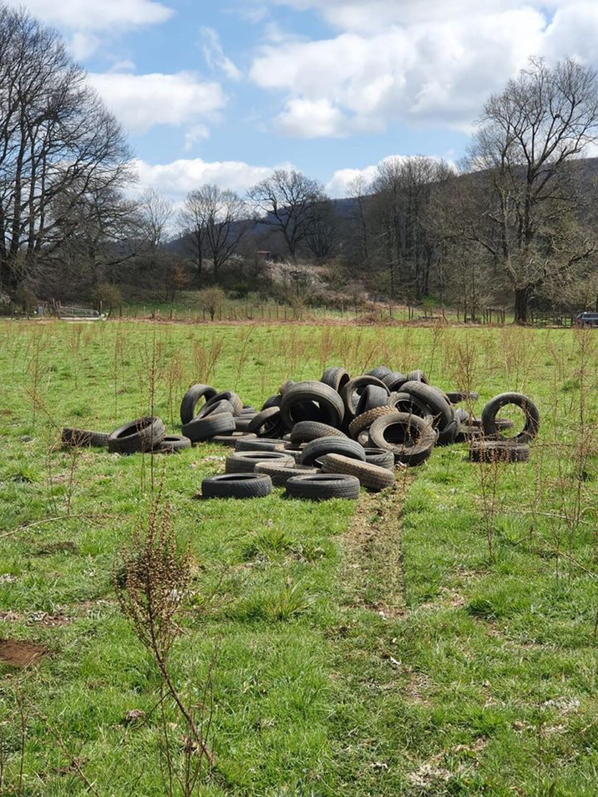 Bonificato il terreno in località Vivaro dove erano abbandonati 750 chili di pneumatici usati - 