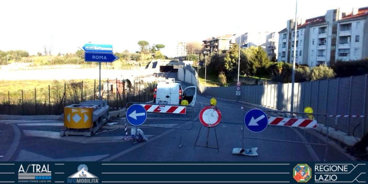 Chiusa per lavori la Tangenziale dei Castelli, in direzione di Albano. - 