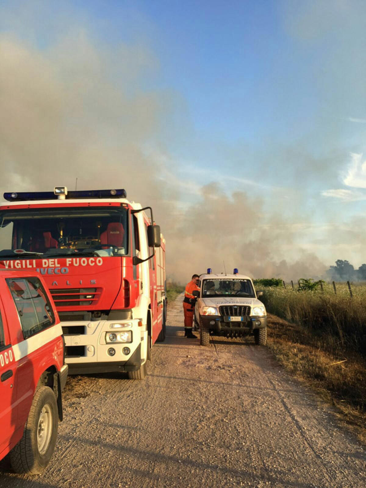 Si inizia con gli incendi, rogo in via Carano ad Aprilia - 