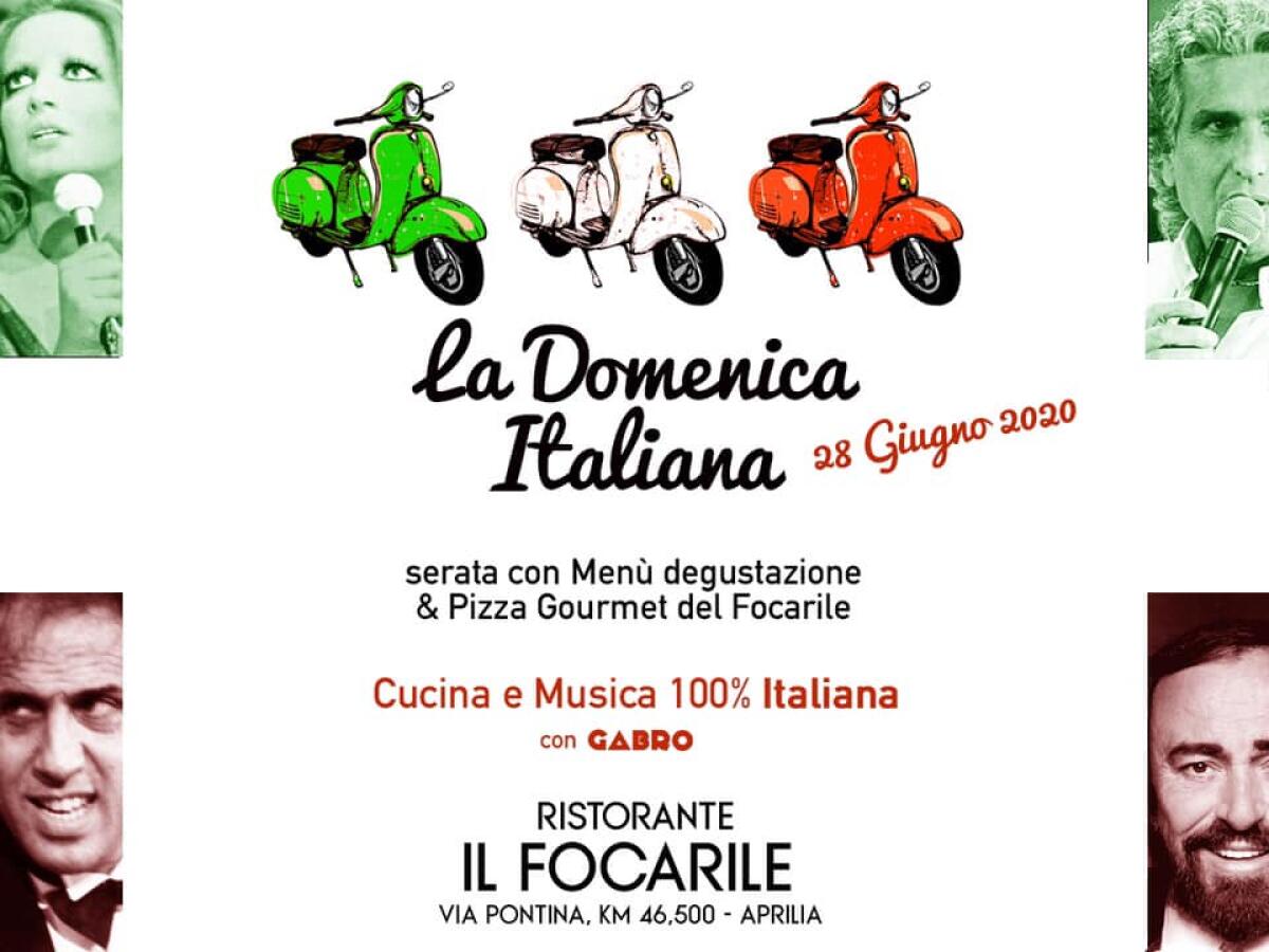 APRILIA - Torna questo fine settimana “La Domenica Italiana”, l’iniziativa enogastronomica-musicale firmata “Il Focarile”. - 
