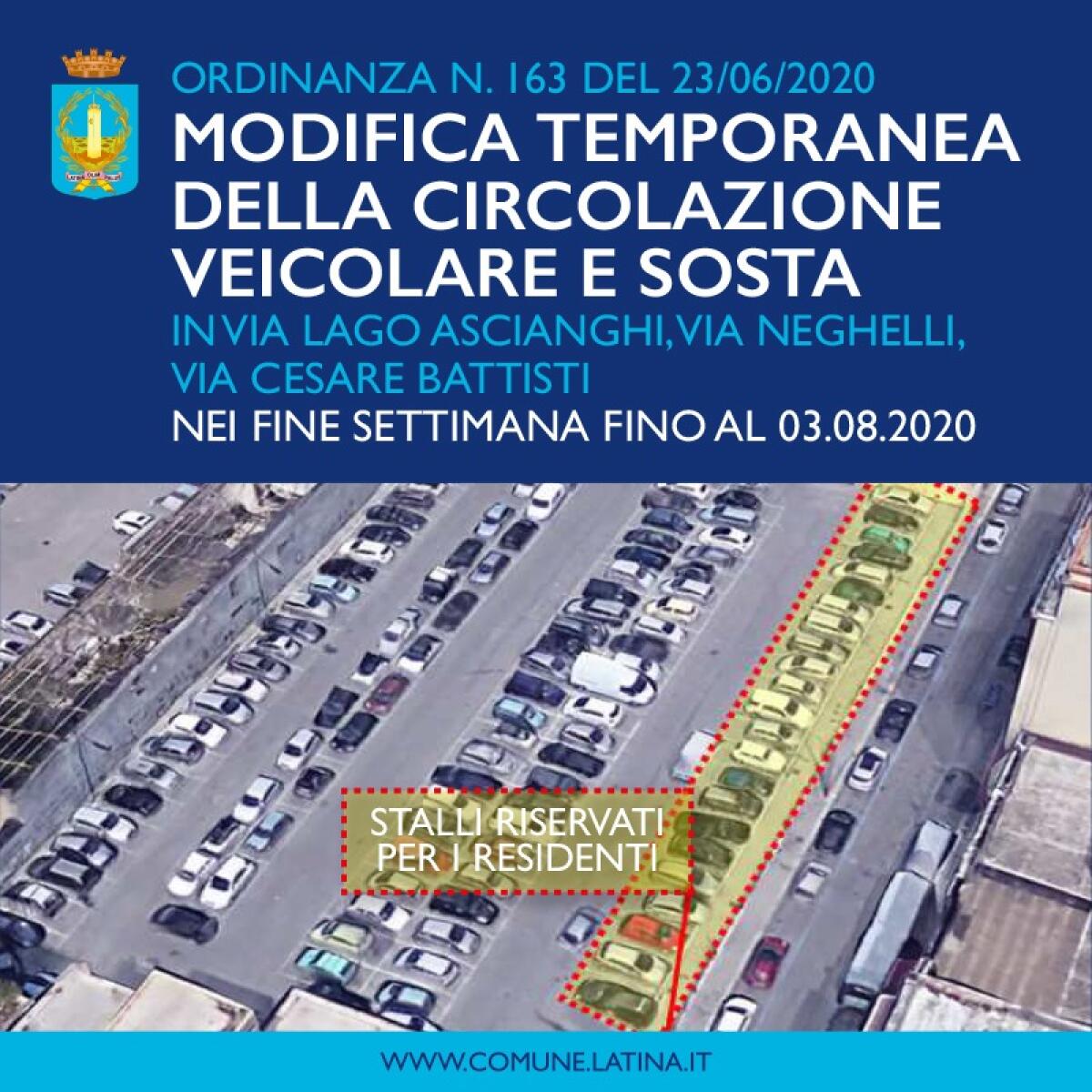 Modificate circolazione e sosta nei fine settimana nella zona dei pub, a Latina. - 