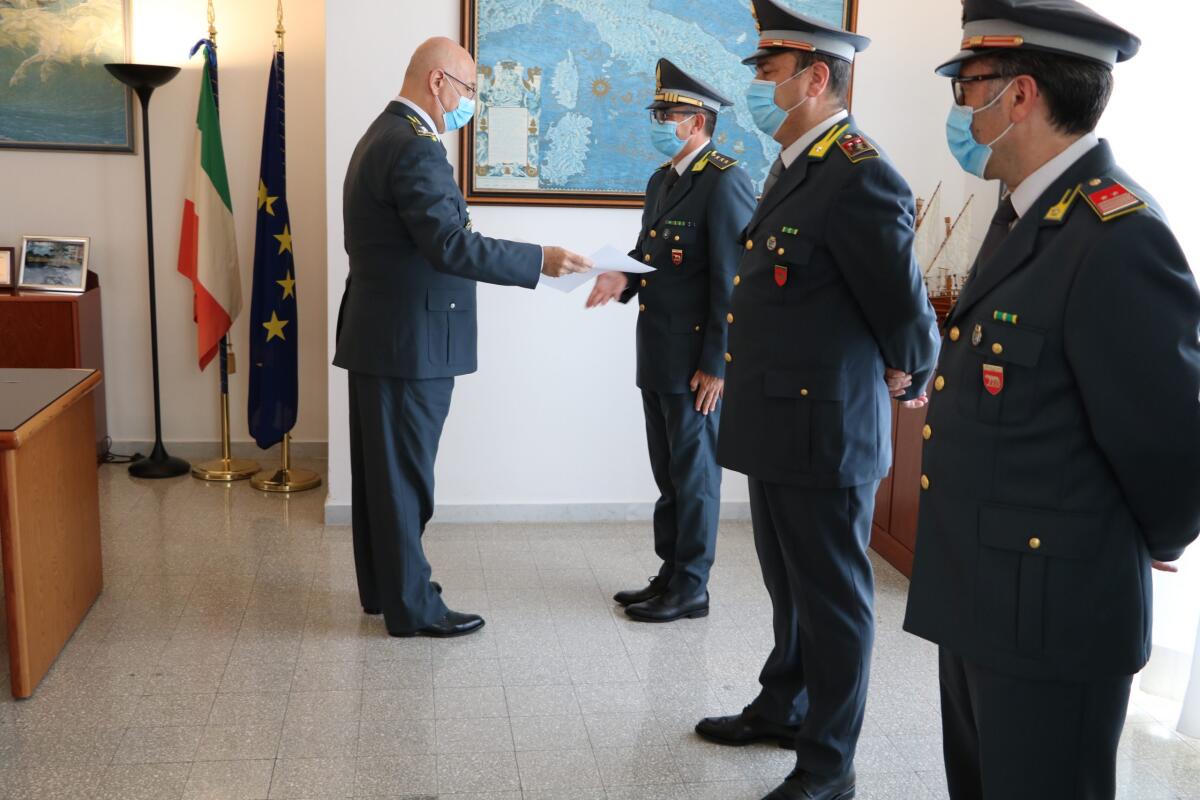Il Generale Rosario Lorusso, Comandante Regionale della Guardia di Finanza, in visita al Comando Provinciale di Latina. - 