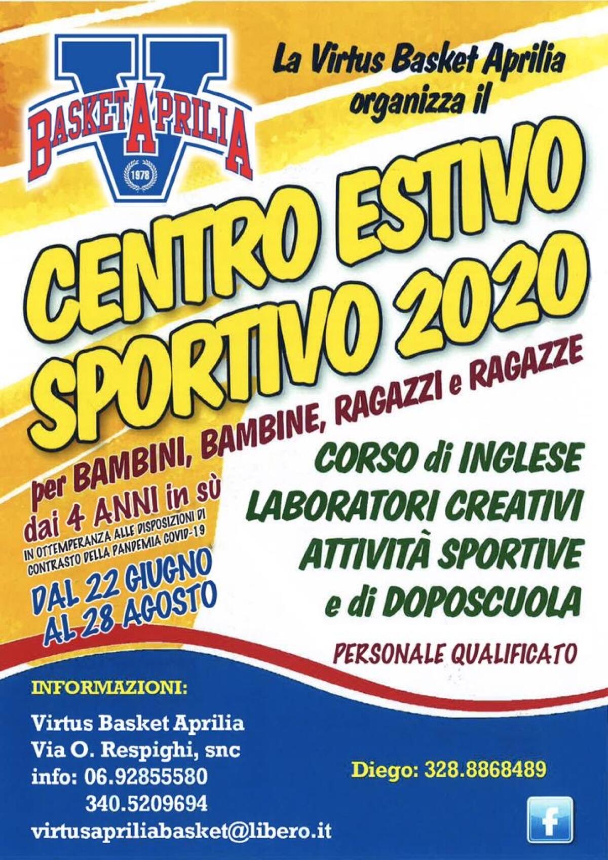 Parte la stagione estiva della Virtus Bk Aprilia, tanti ragazzi in campo - 