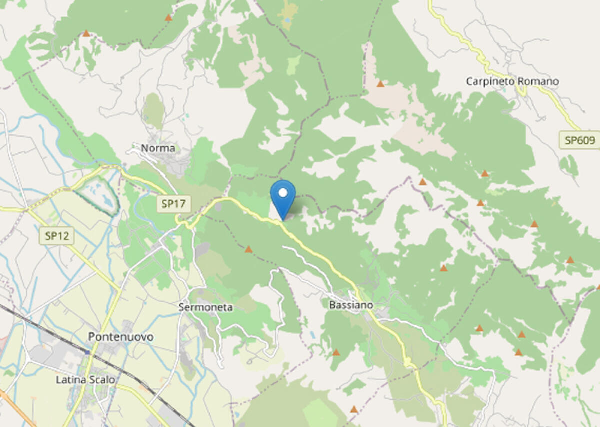 Due piccole scosse di terremoto avvertite sui Monti Lepini, con epicentro a Bassiano. - 