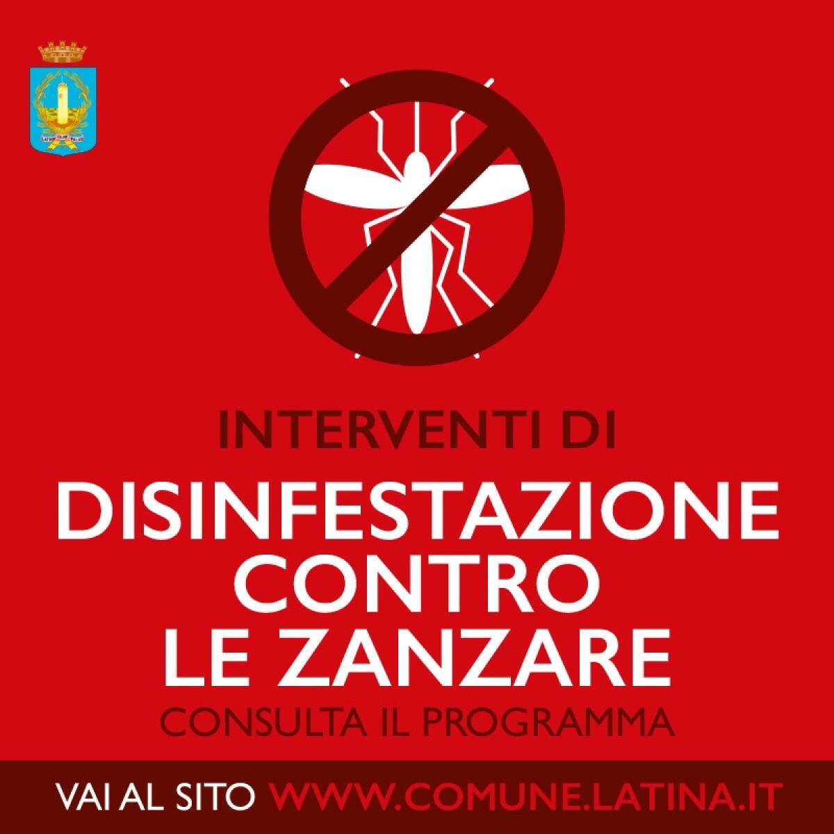 Tra il 29 giugno e il 3 luglio a Latina disinfestazione contro le zanzare. - 