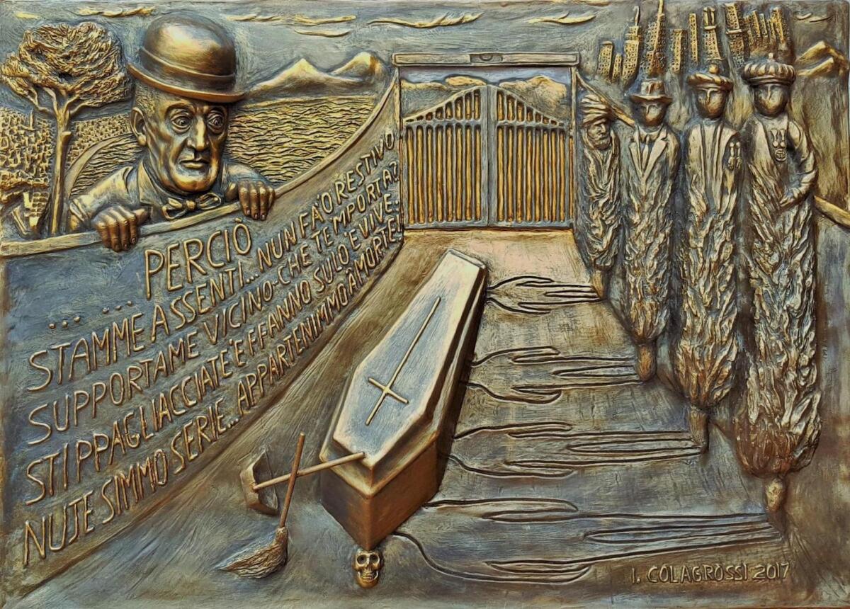 "Totò, 'a Livella", l'opera dell'artista apriliano Colagrossi sarà nella tomba del Principe - 