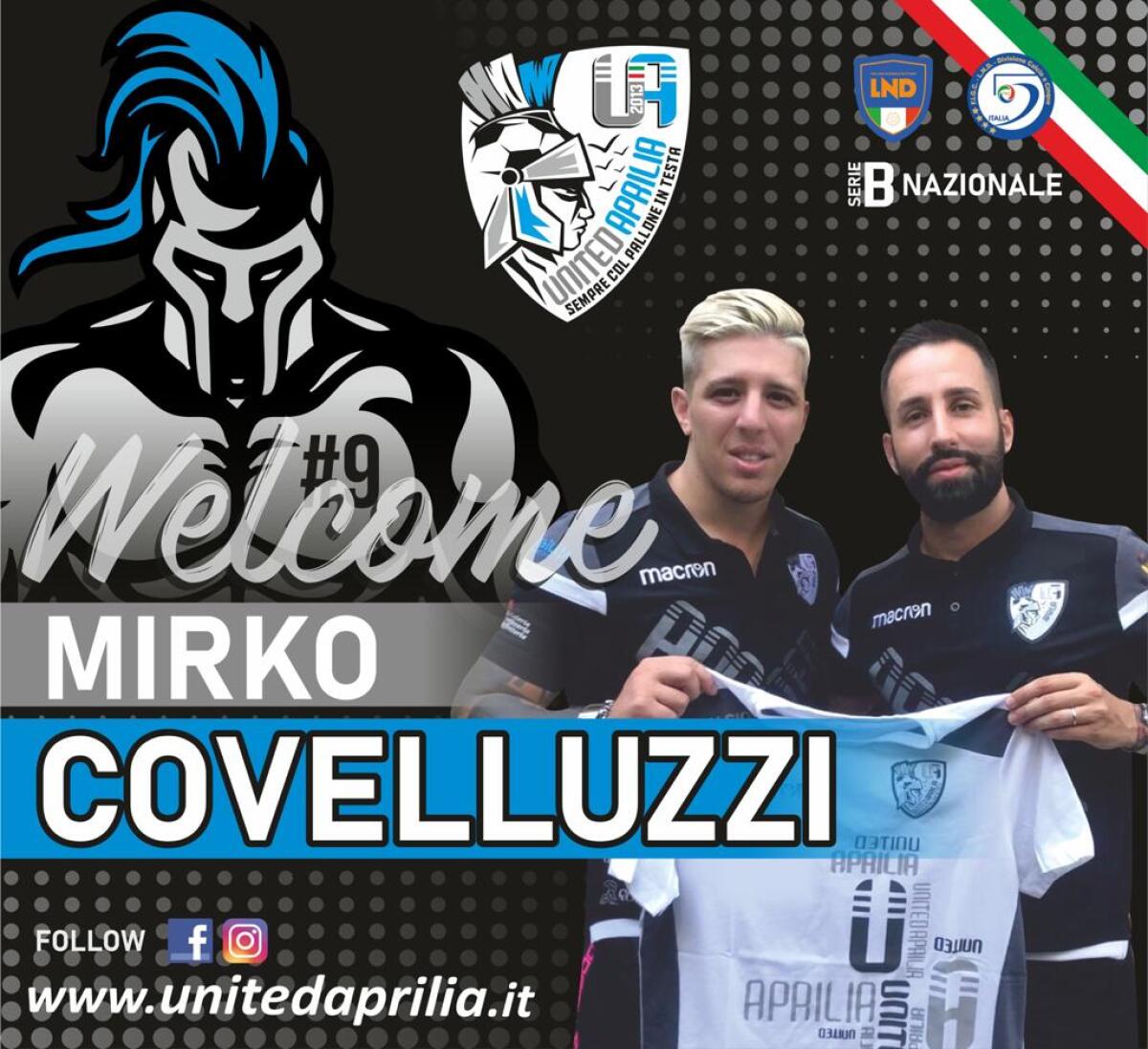 Colpo grosso dello United Aprilia: alla corte di mister Cristian Trobiani arriva Mirko Covelluzzi - 