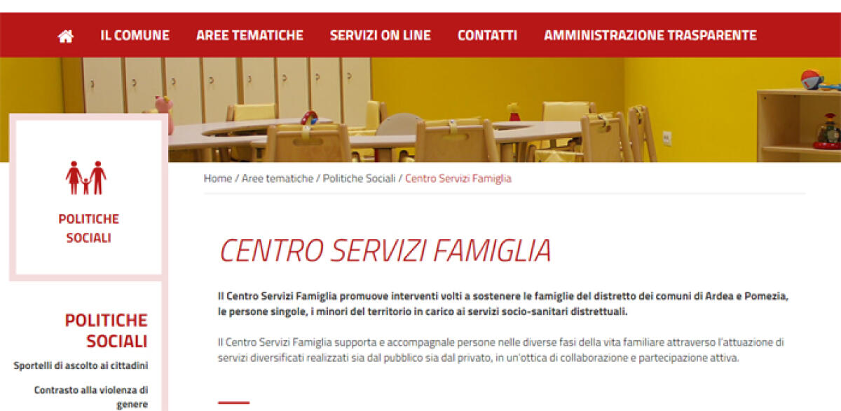 Nel distretto socio-sanitario Pomezia-Ardea, nasce il “Centro Servizi Famiglia”. - 