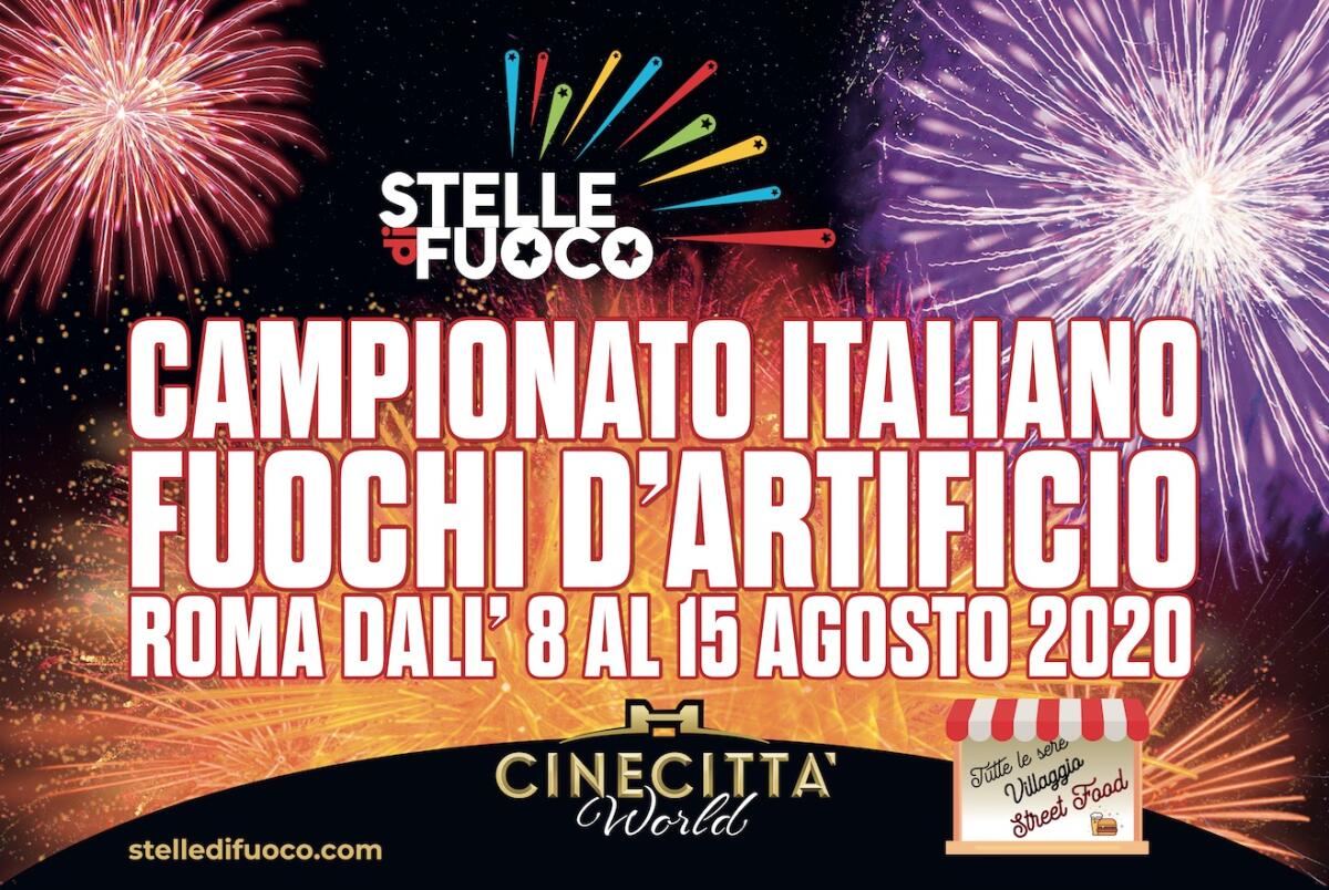 A Cinecittà World torna lo straordinario spettacolo di Stelle di Fuoco, il Campionato Italiano di Fuochi d’Artificio - 