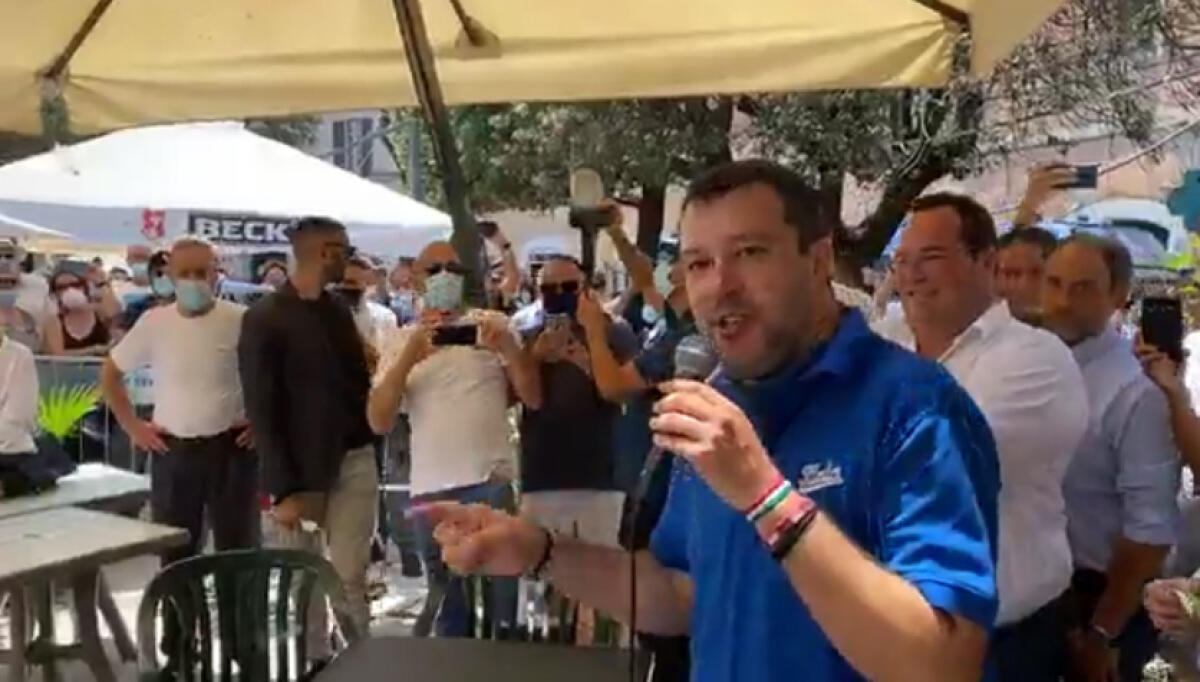 Matteo Salvini a Terracina: "Il centrodestra si presenti unito alle comunali" - 