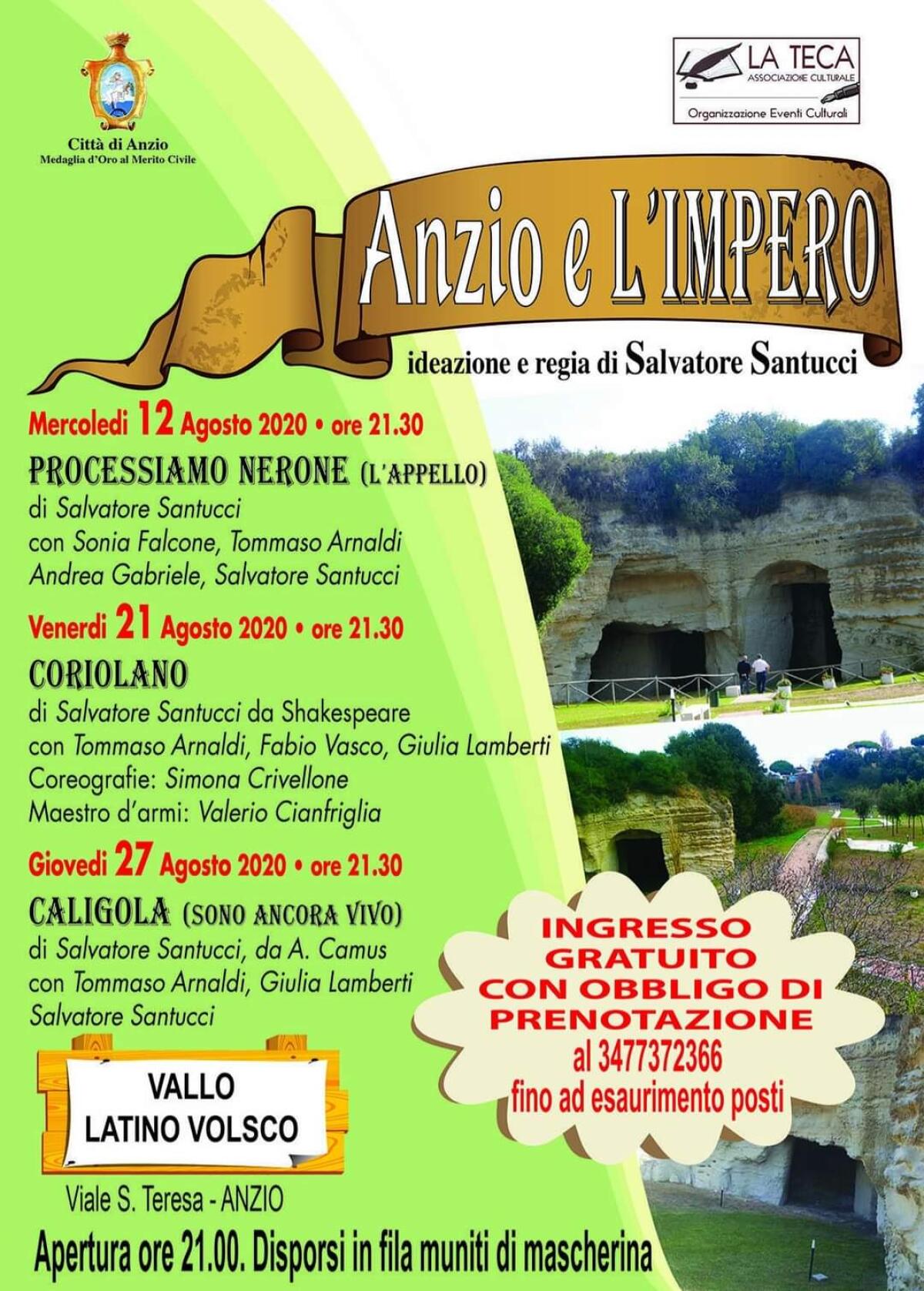 Al Parco del Vallo Latino Volsco, ad Anzio, questa sera va in scena “Coriolano”. - 