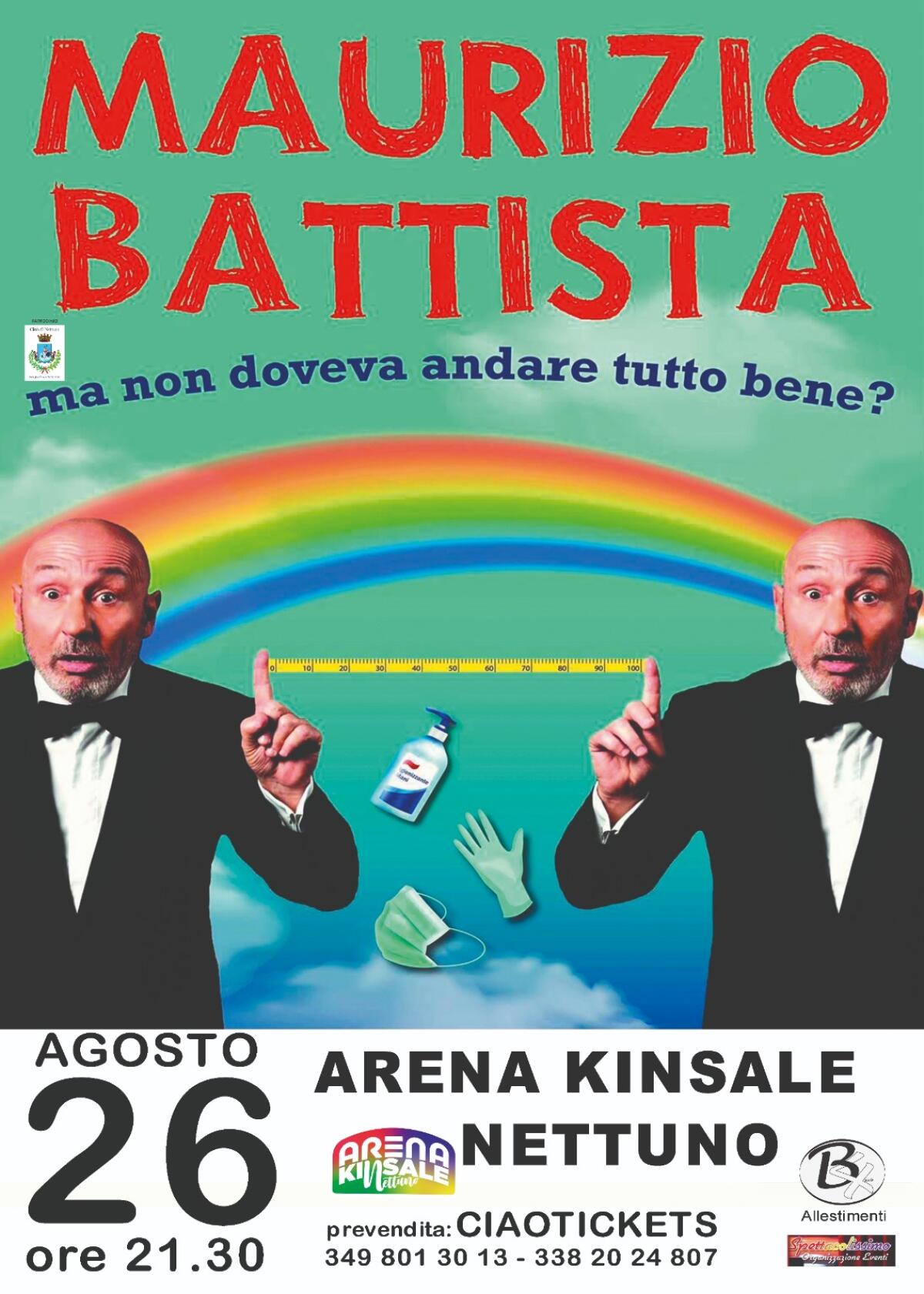 All’Arena Kinsale di Nettuno questa sera Maurizio Battista! e domenica 30 Agosto arriva Massimo Ranieri! - 
