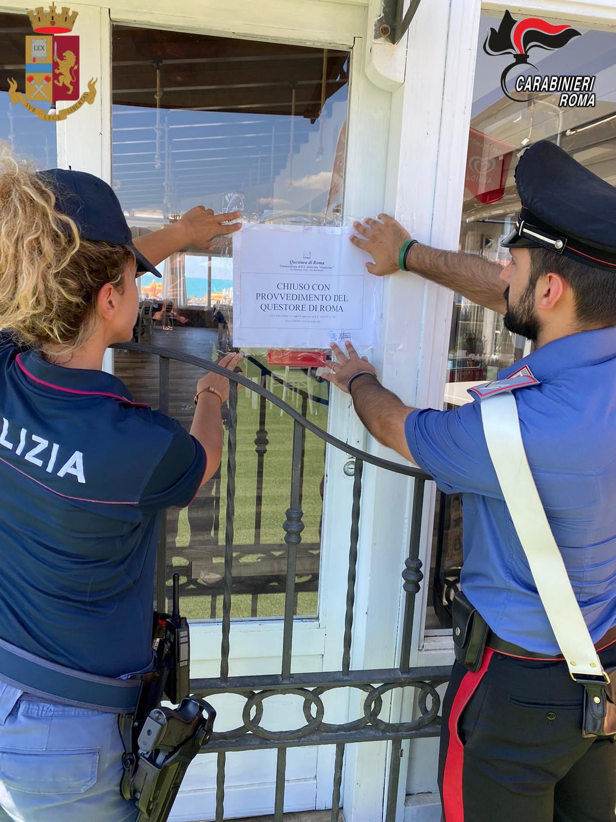 Violazione norme anticovid, sospesa attività di bar e ristorazione in uno stabilimento di Fiumicino - 