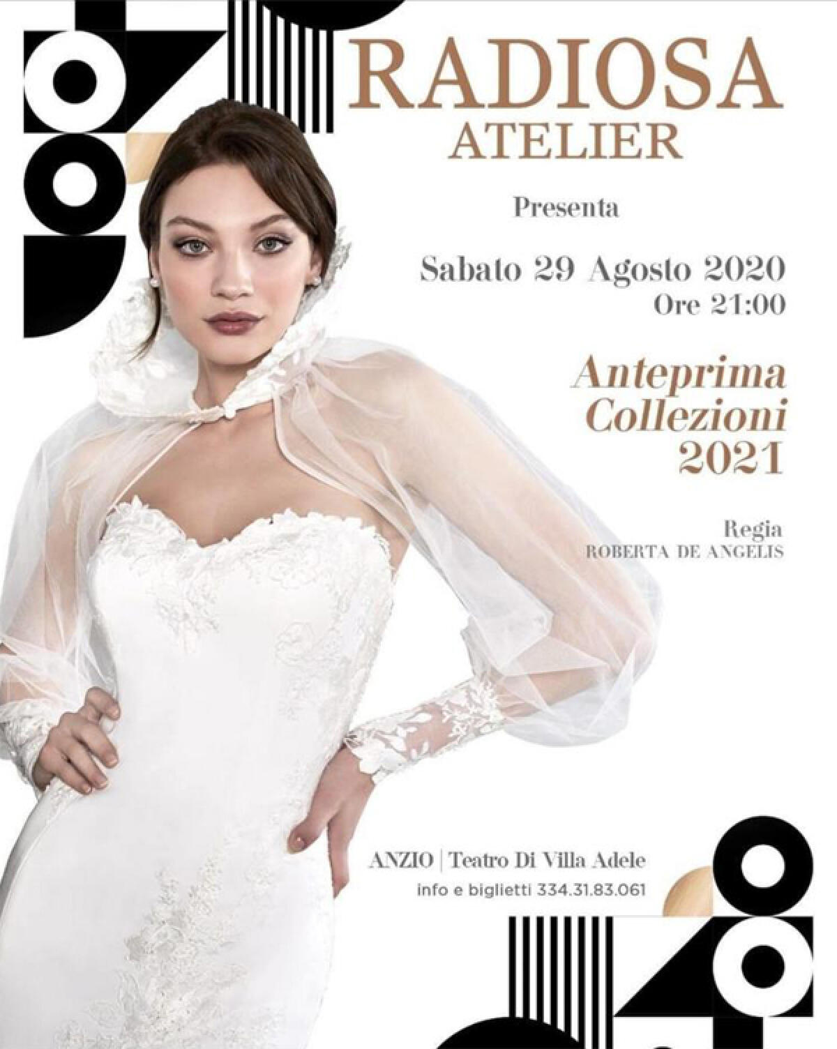 Al Parco di Villa Adele, ad Anzio, questo sabato l’“Anteprima Collezioni 2021” di Radiosa Atelier di Aprilia. - 