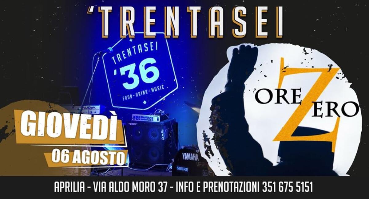 Tributo al grande Renato Zero al “Trentasei – Food Drink Music” di Aprilia - 