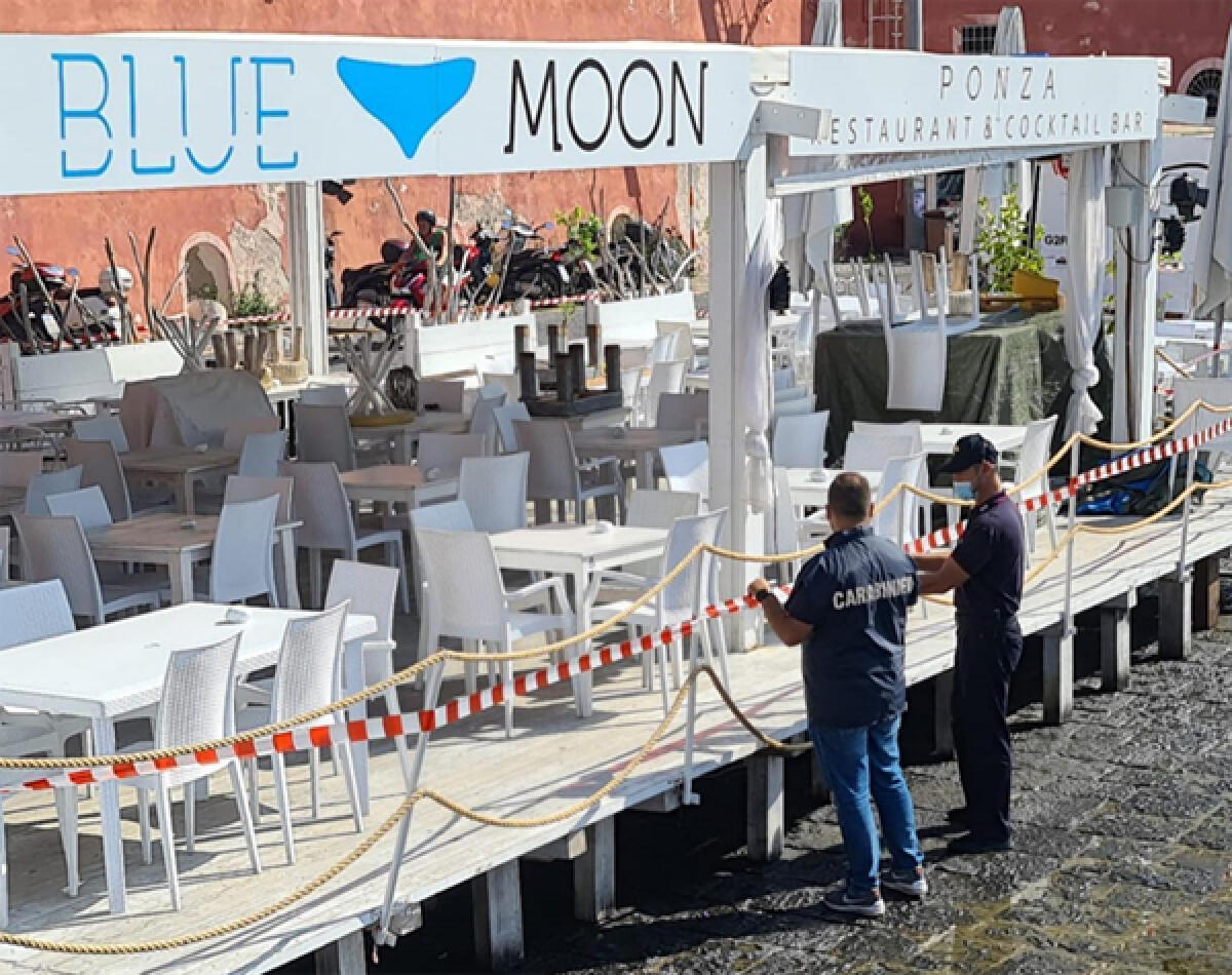Ripetute violazioni, eseguito il sequestro preventivo del ristorante “Blue Moon” sull’isola di Ponza. - 