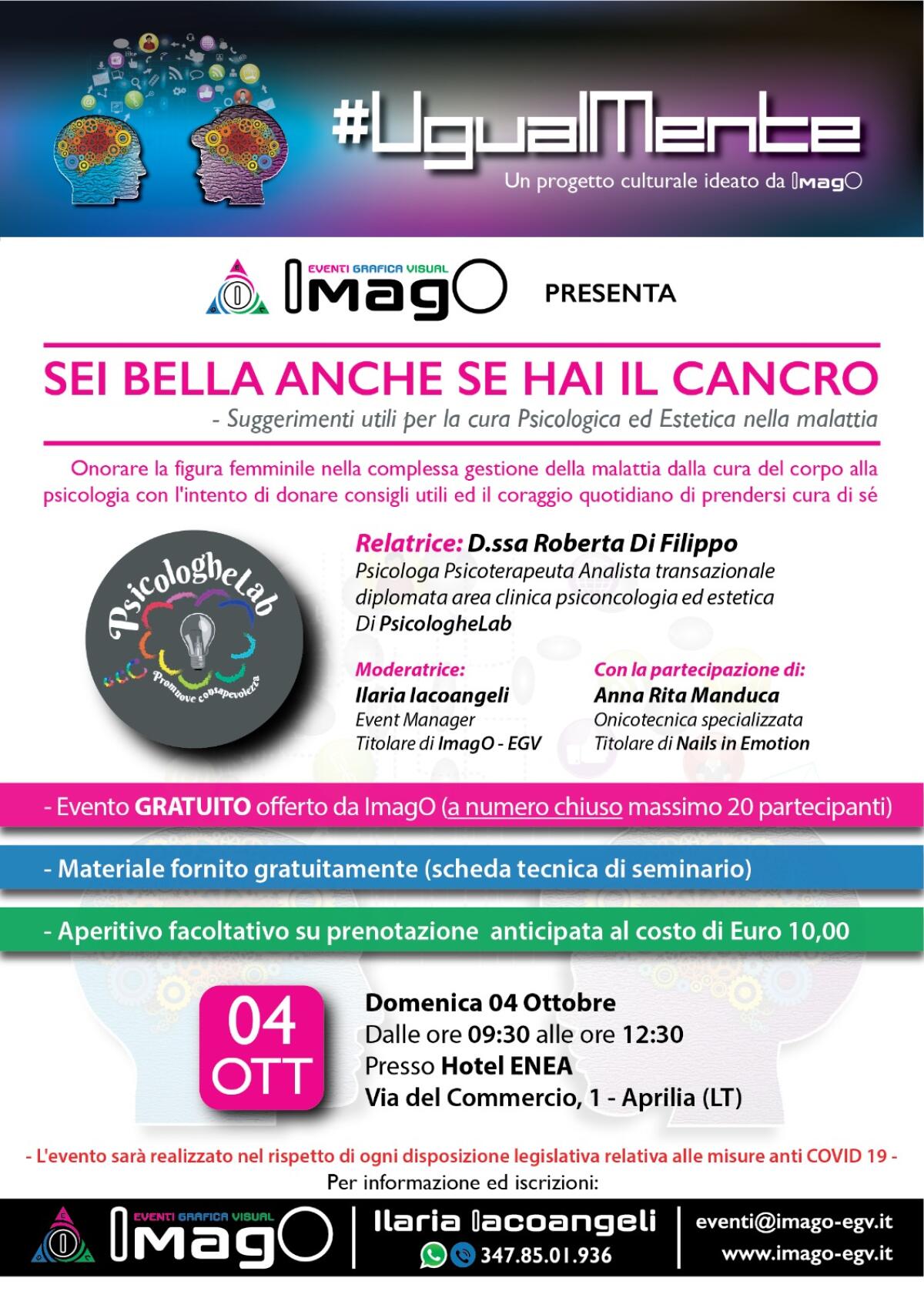 "Sei bella anche se hai il cancro", incontro di approfondimento ad Aprilia - 