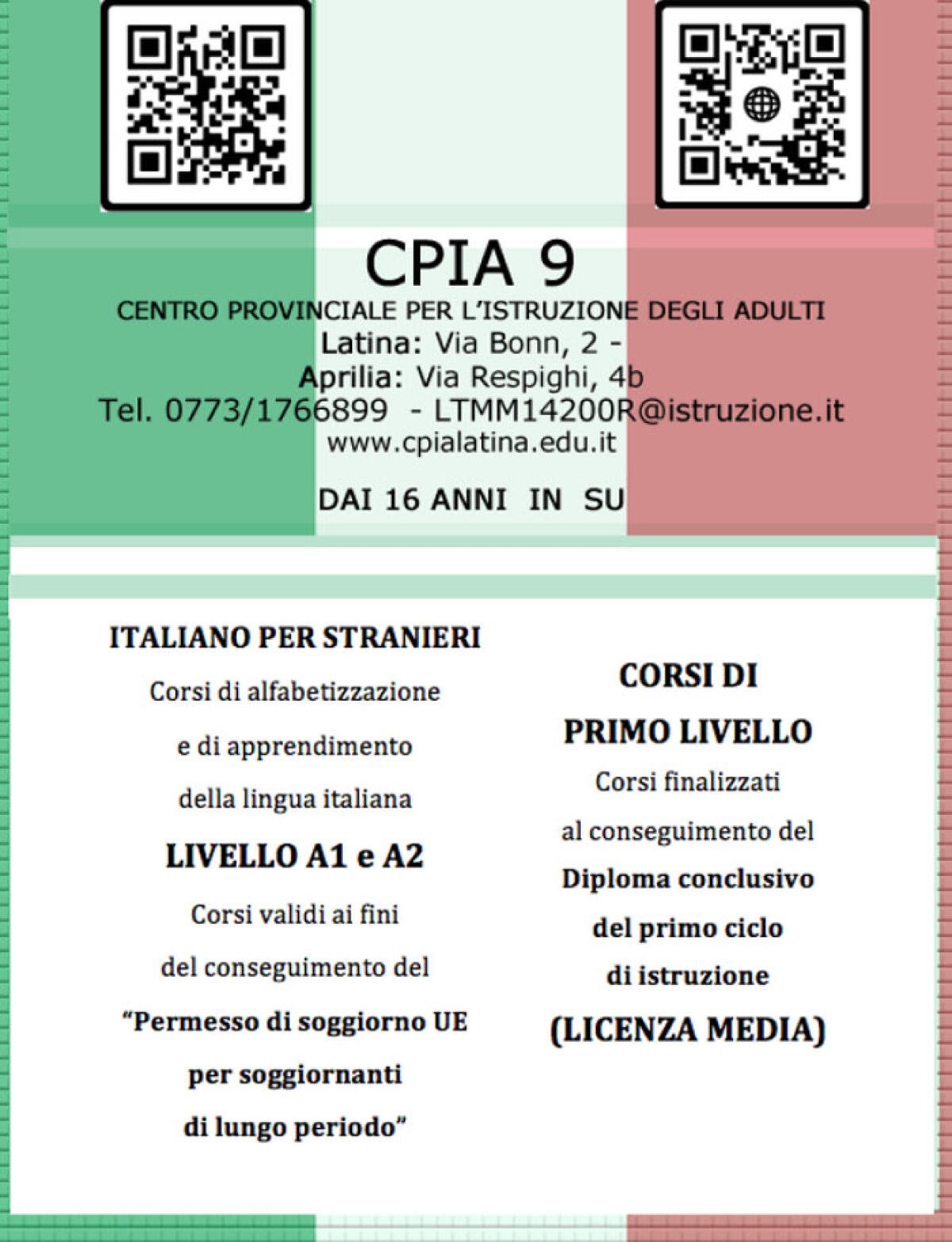 Ripartiti i corsi di lingua italiana per stranieri al CPIA di Aprilia. - 