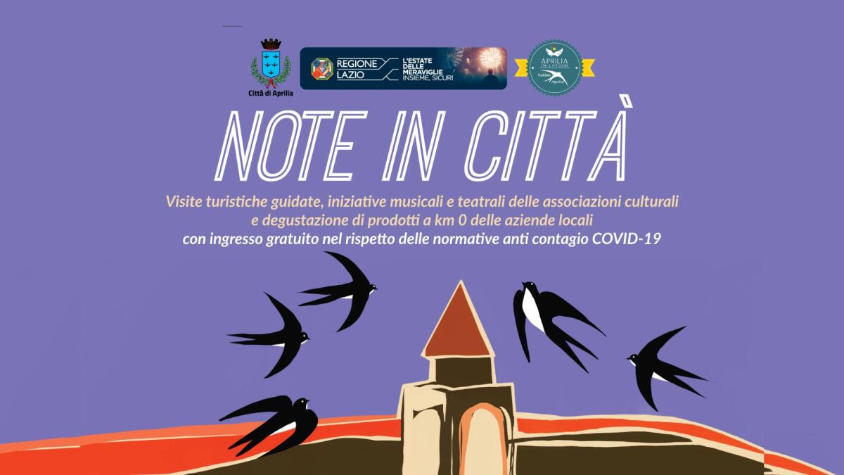 “Note in Città”, questo week-end ad Aprilia associazioni e aziende del territorio insieme in un evento per ripartire. - 