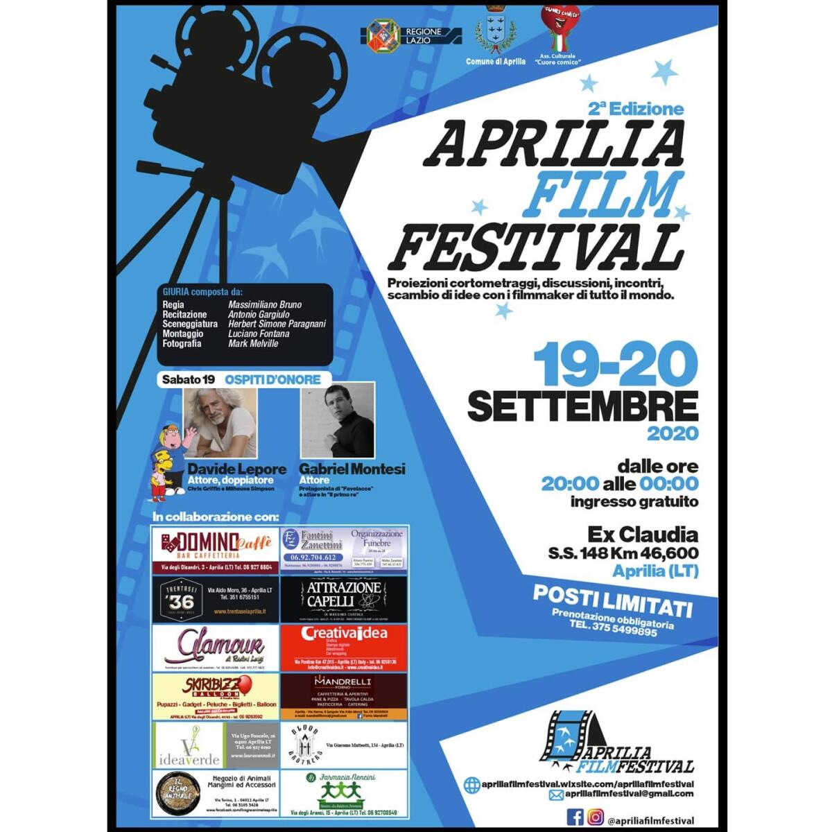 Tutto pronto per l'Aprilia Film Festival, all'inaugurazione l'attore di Favolacce Gabriel Montesi - 