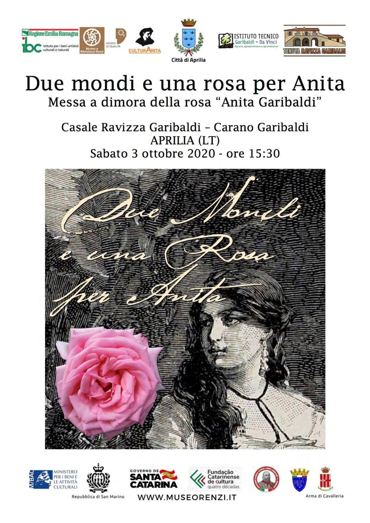 Aprilia, "Due mondi e una rosa per Anita": l'evento questo sabato - 