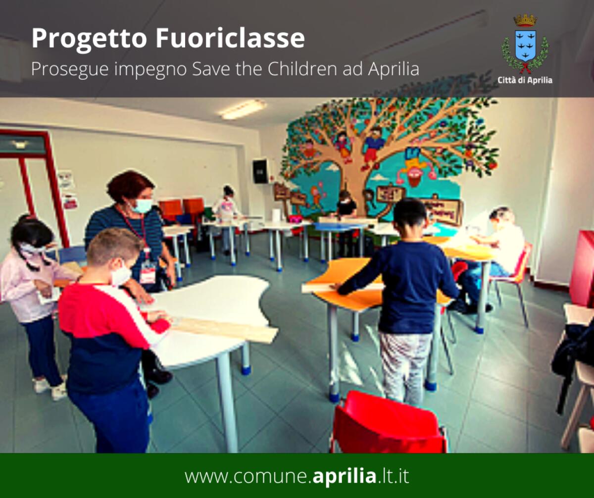 Progetto Fuoriclasse, prosegue l’impegno di Save the Children contro la dispersione scolastica ad Aprilia. - 